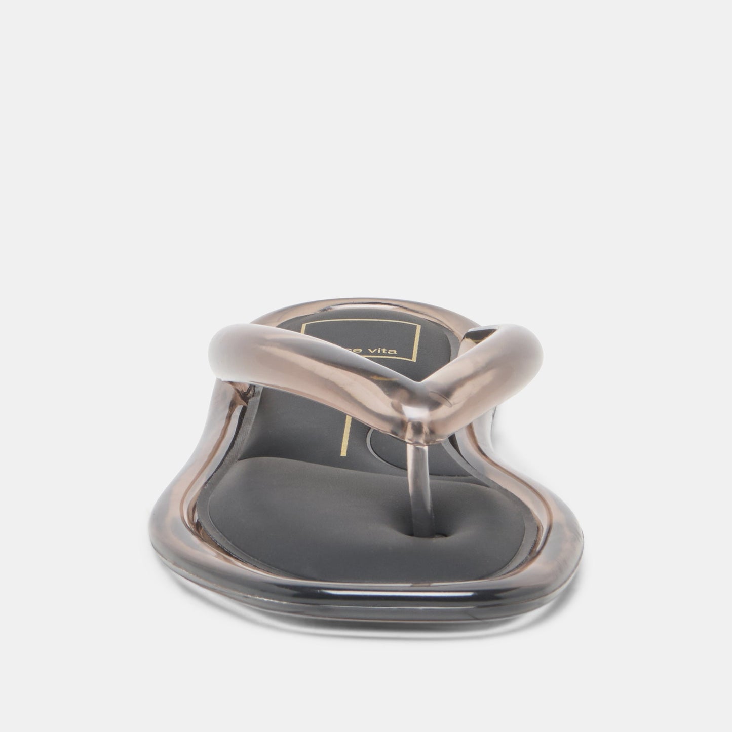 JOZEY Black Jelly Flip-Flop Sandals