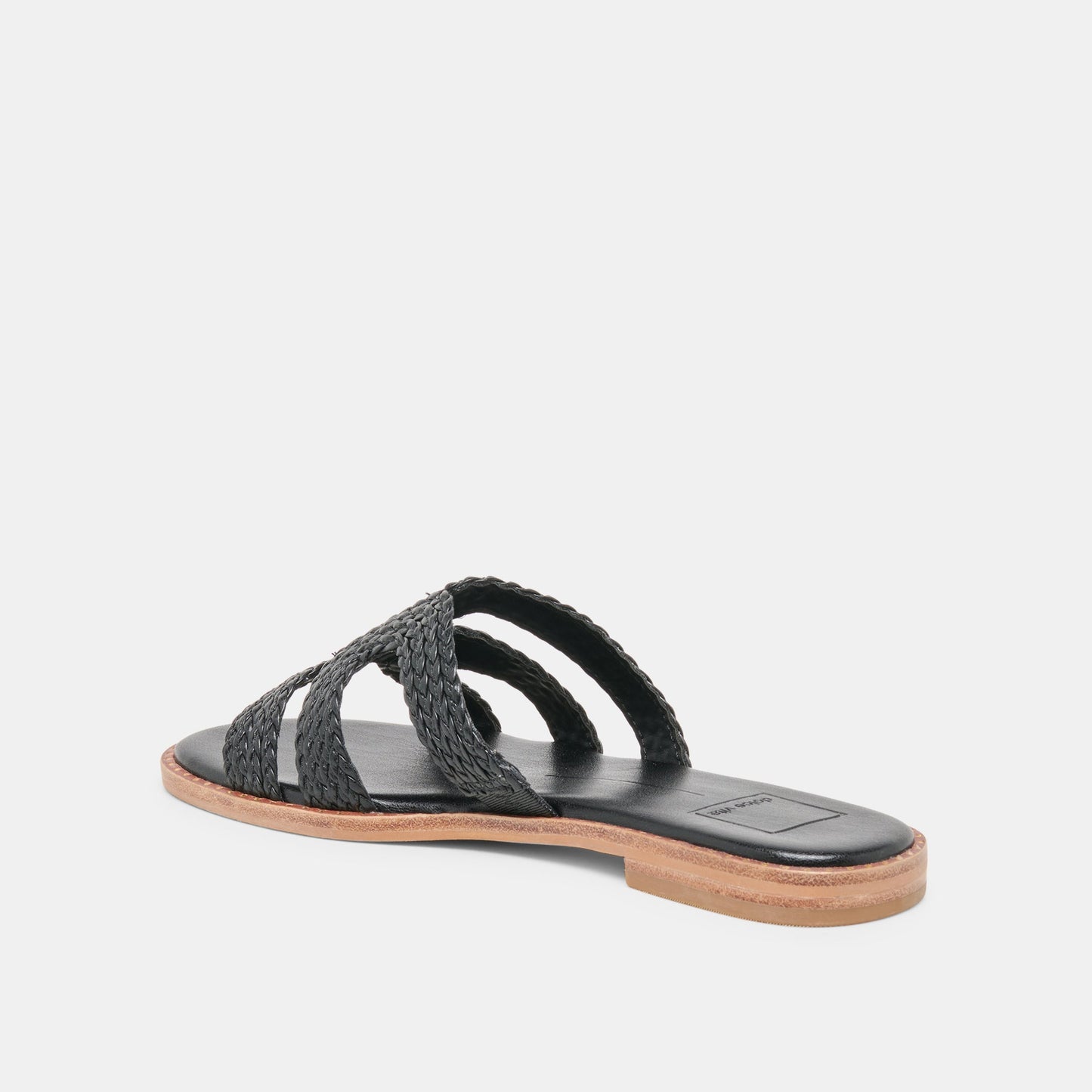 EMON Black Stella Slide Open-Toe Sandals