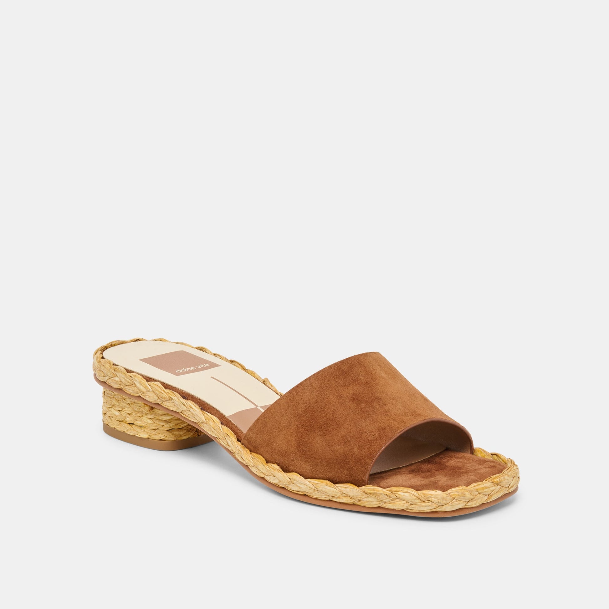Dixi Wide Brown Suede Sandals
