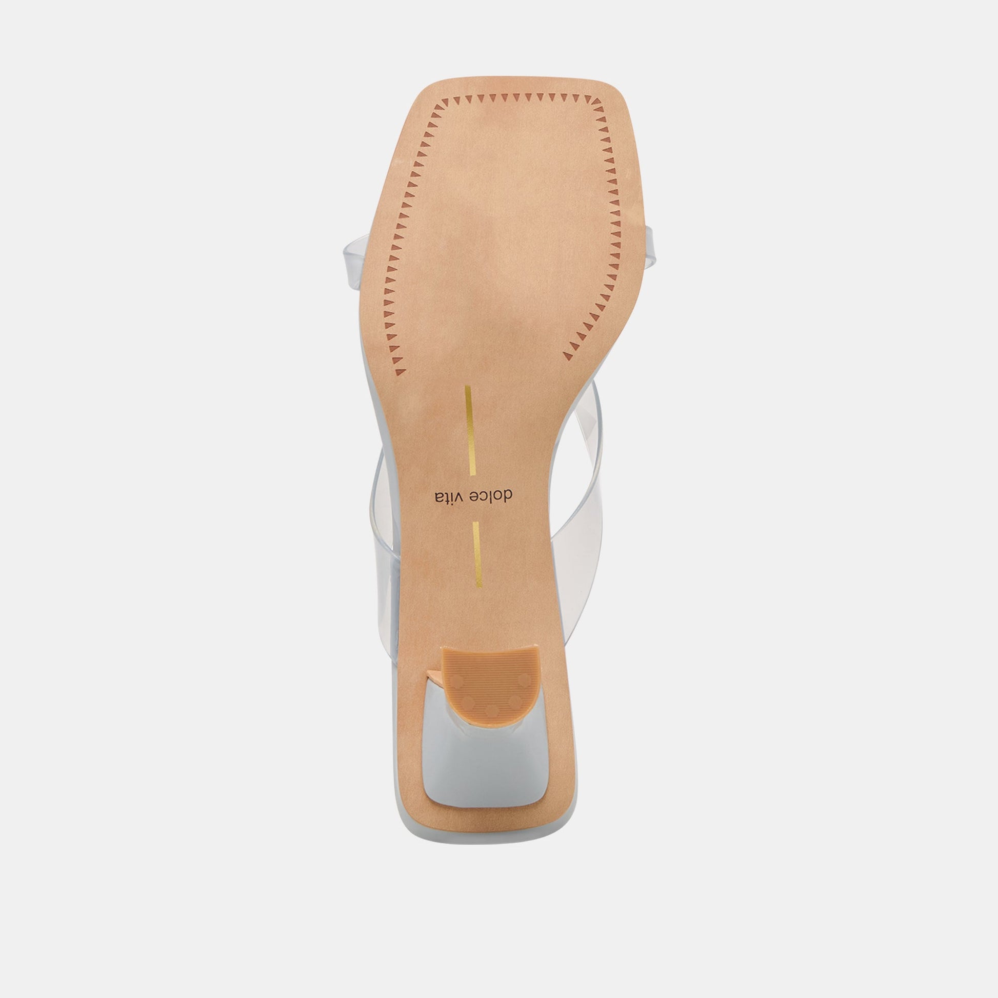 Brevel Vinyl Wide Dusty Blue Jelly Heels