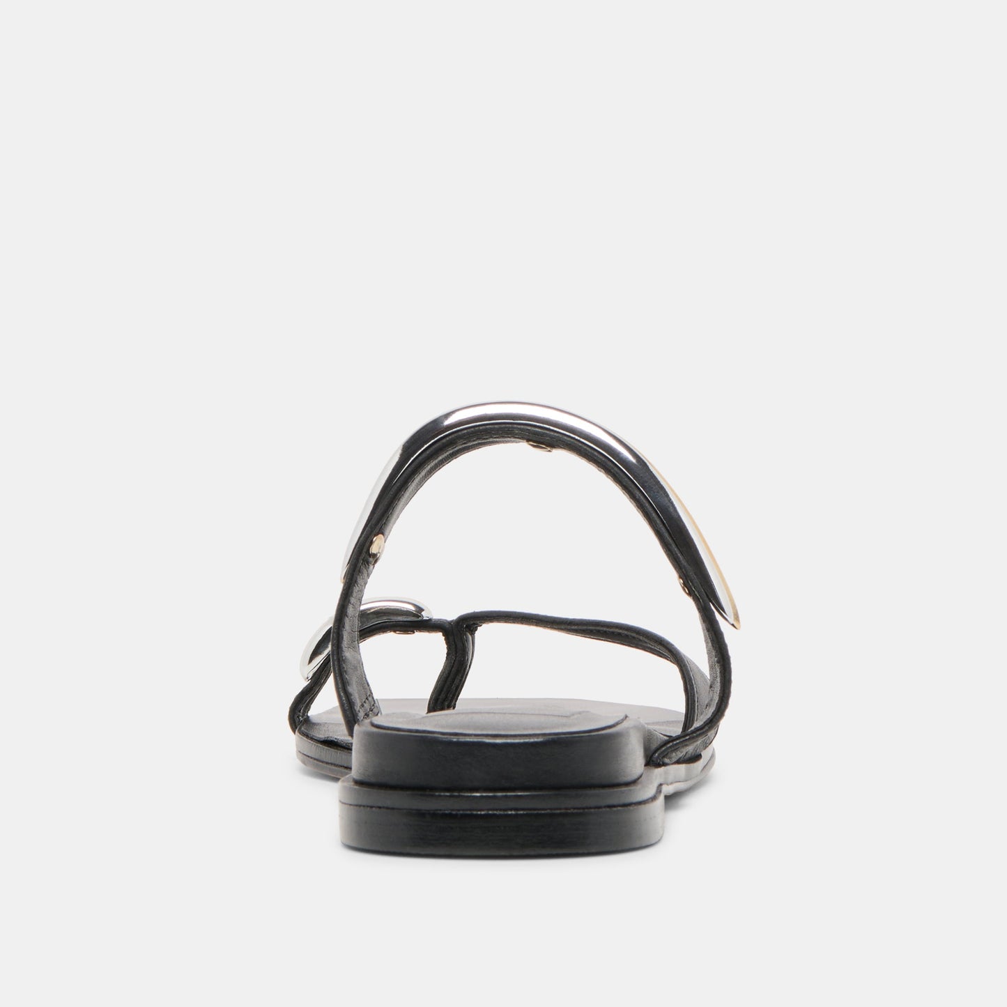 Tarina Black Leather Sandals
