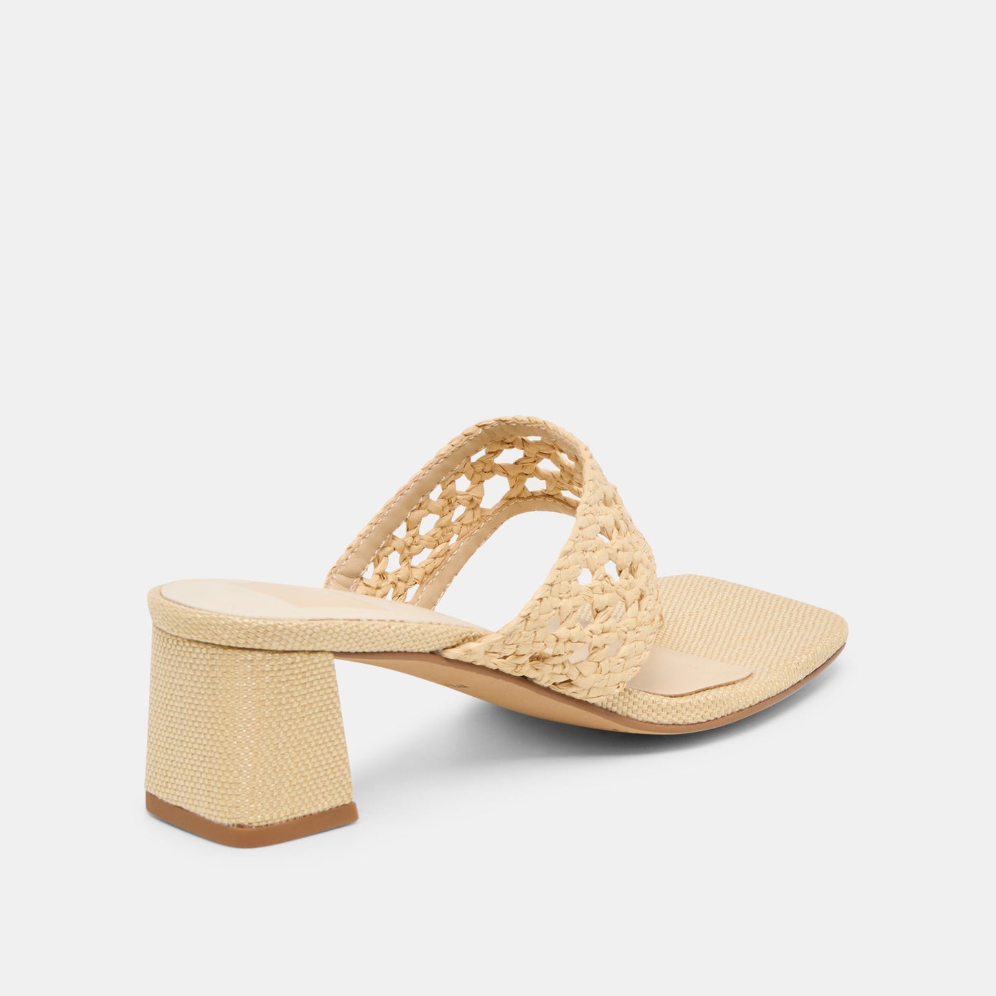 Barlo Lt Natural Woven Raffia Heels
