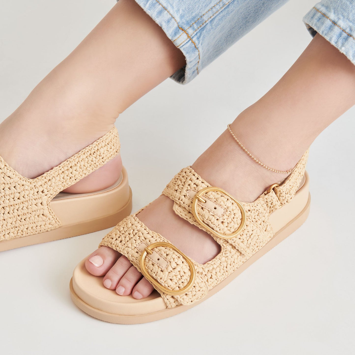 STARLA CROCHET SANDALS NATURAL KNIT
 – Dolce Vita