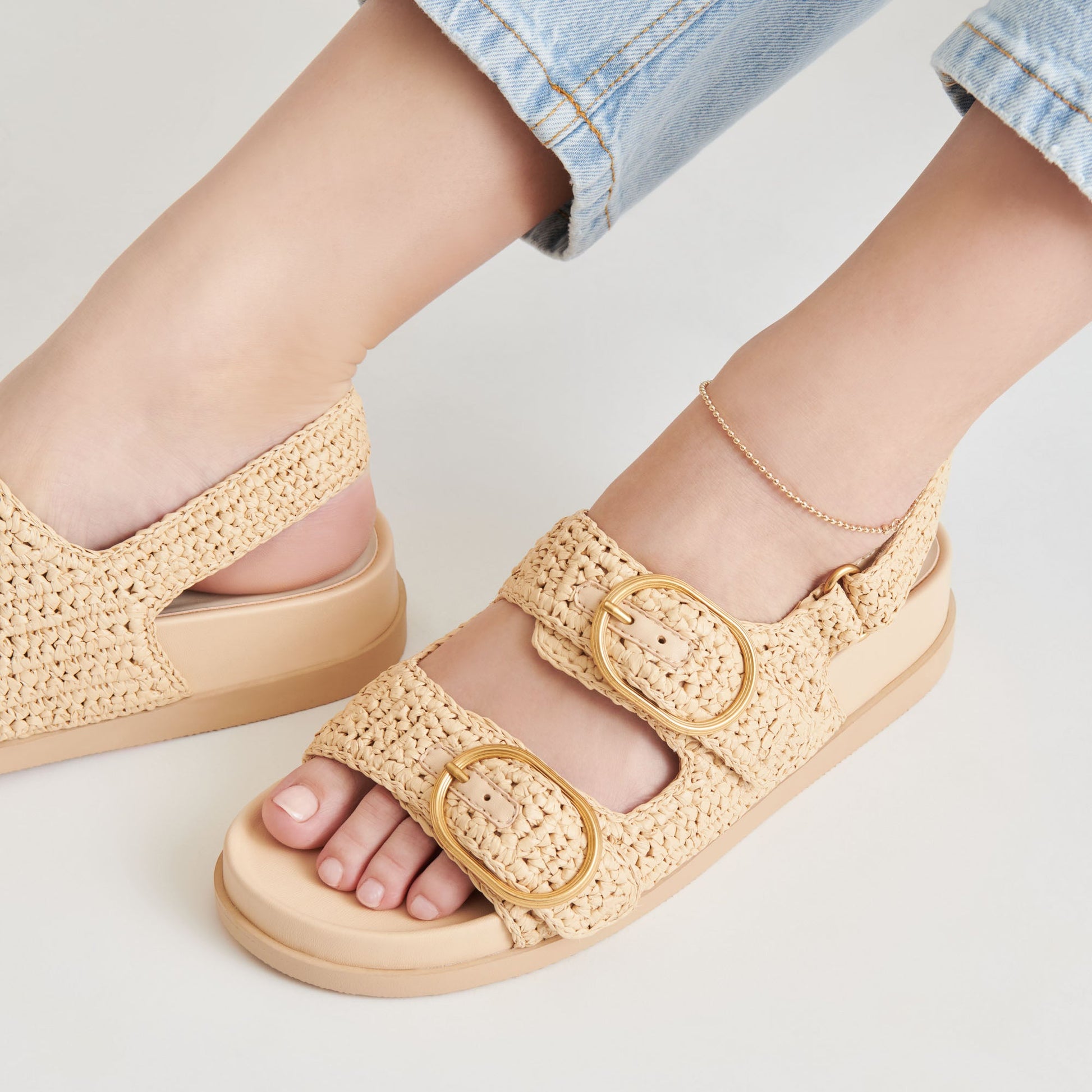 STARLA CROCHET SANDALS NATURAL KNIT
 – Dolce Vita