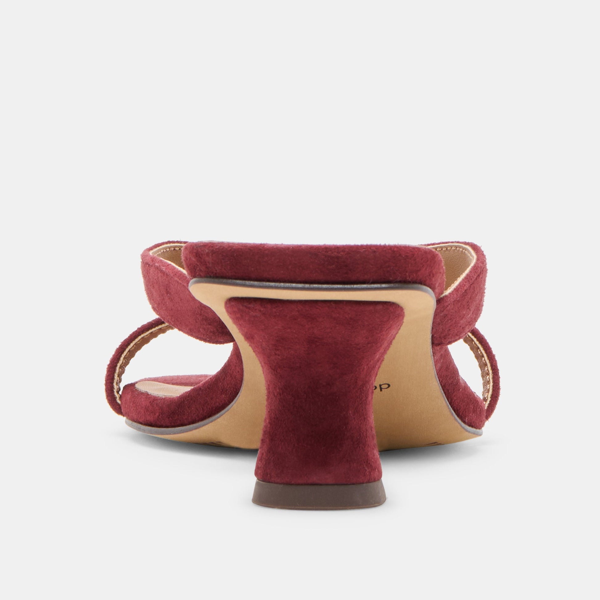 Brevel Oxblood Suede Heels