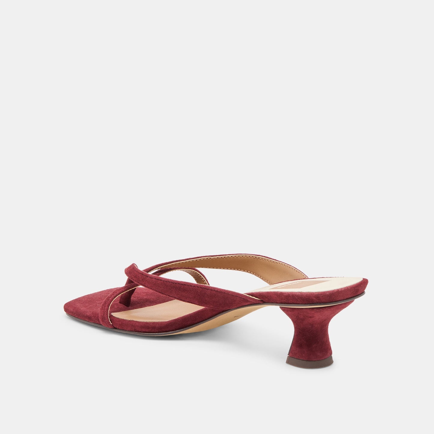 Brevel Oxblood Suede Heels