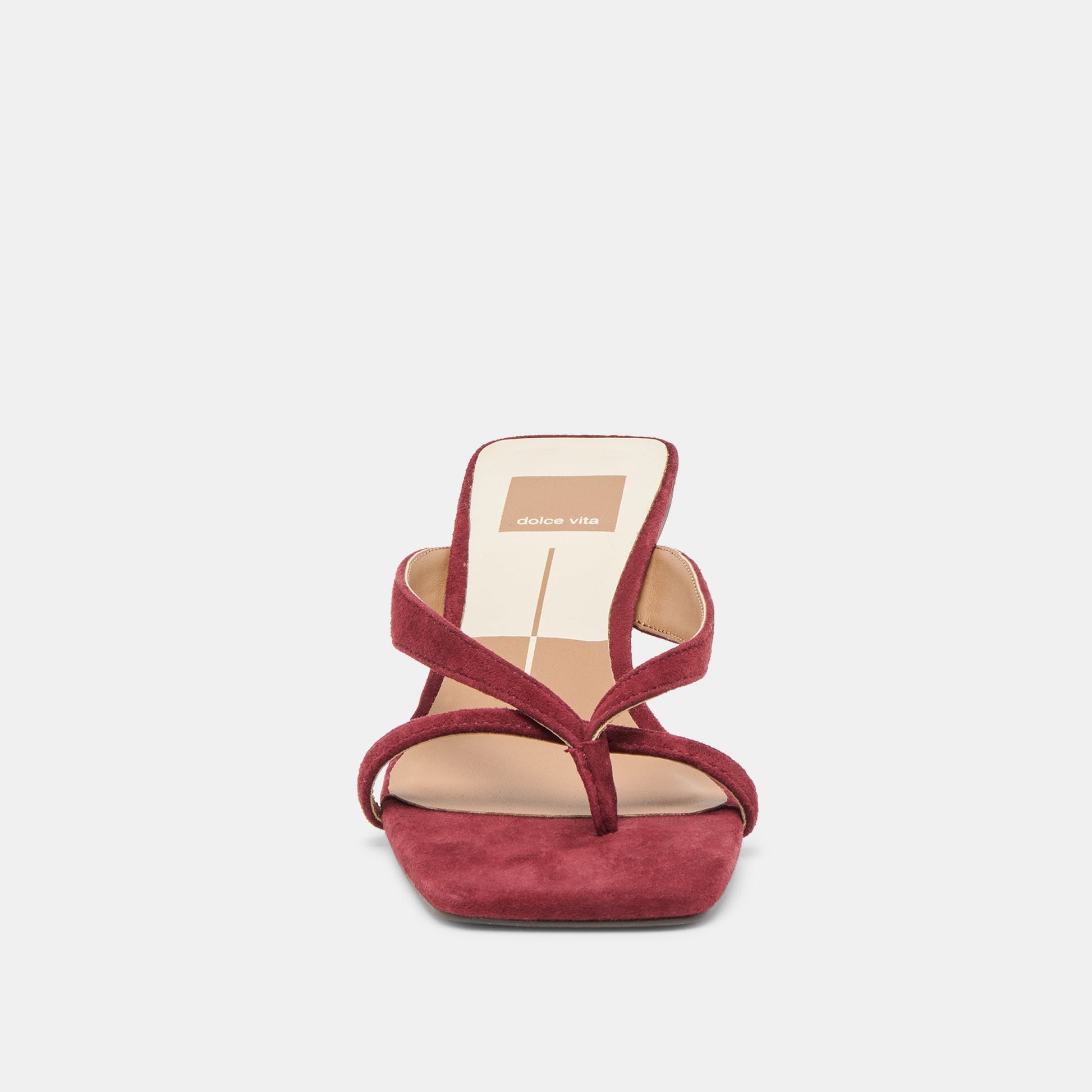 Brevel Oxblood Suede Heels