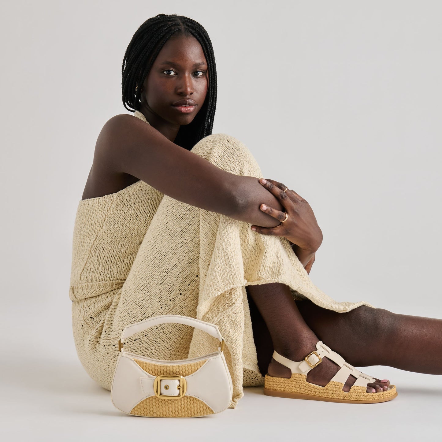 Shenna Bone Leather Sandals