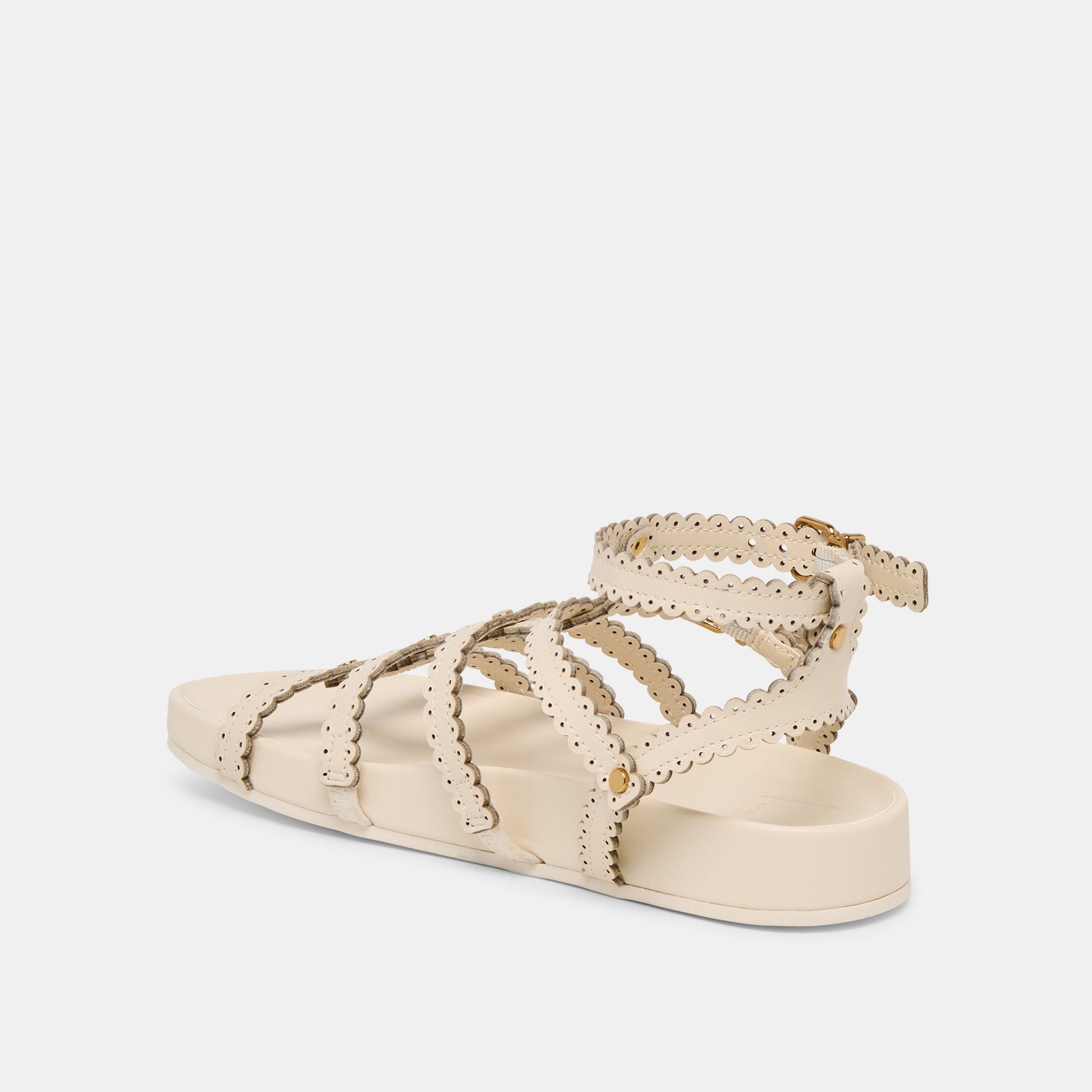 Susana Creme Leather Sandals