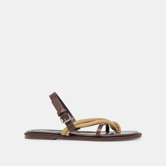 Reed Dk Brown Leather Sandals