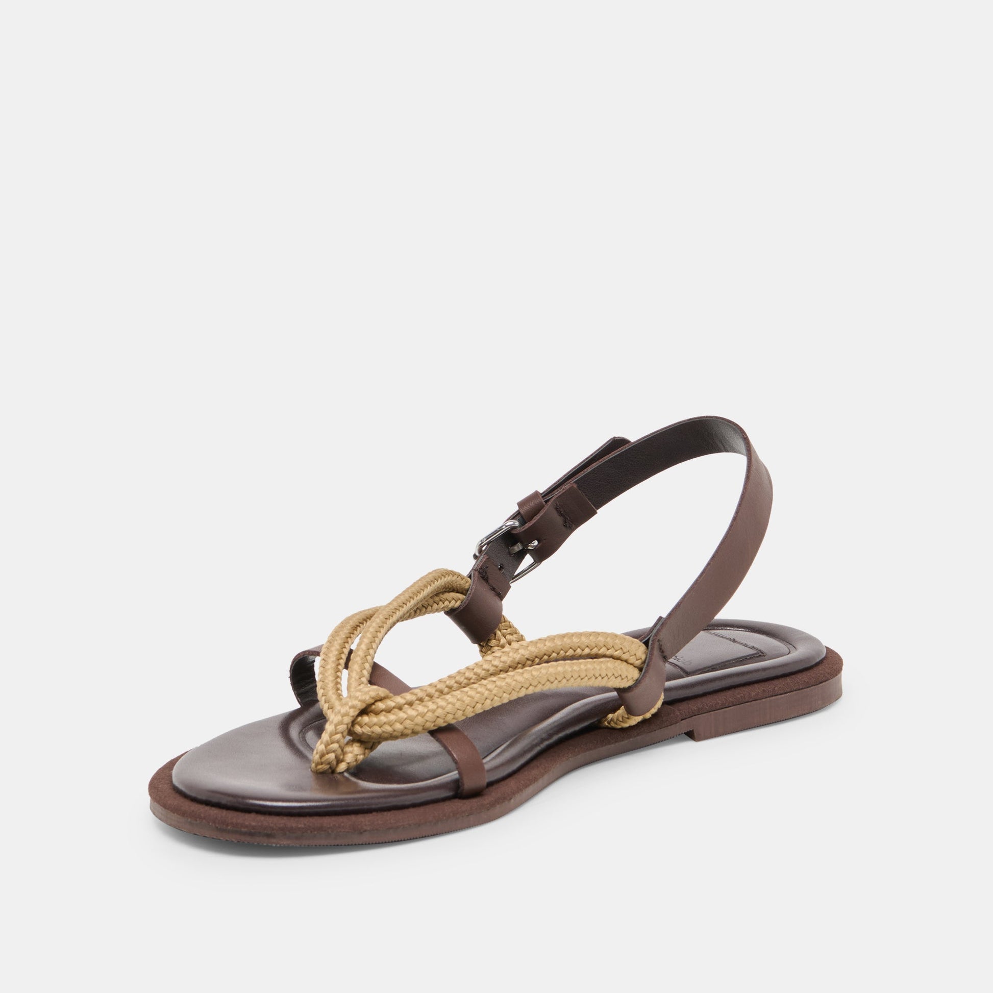 Reed Dk Brown Leather Sandals