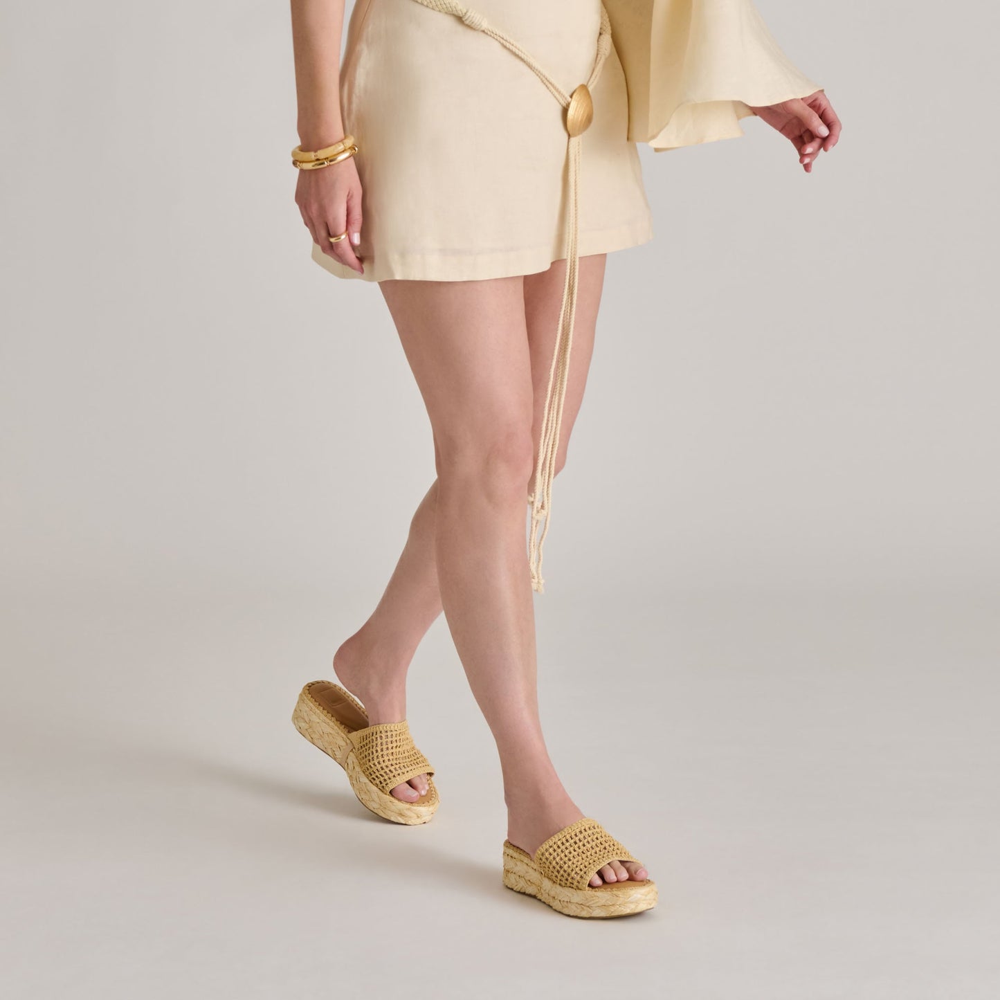 CHAVI MESH SANDALS NATURAL WOVEN RAFFIA
 – Dolce Vita