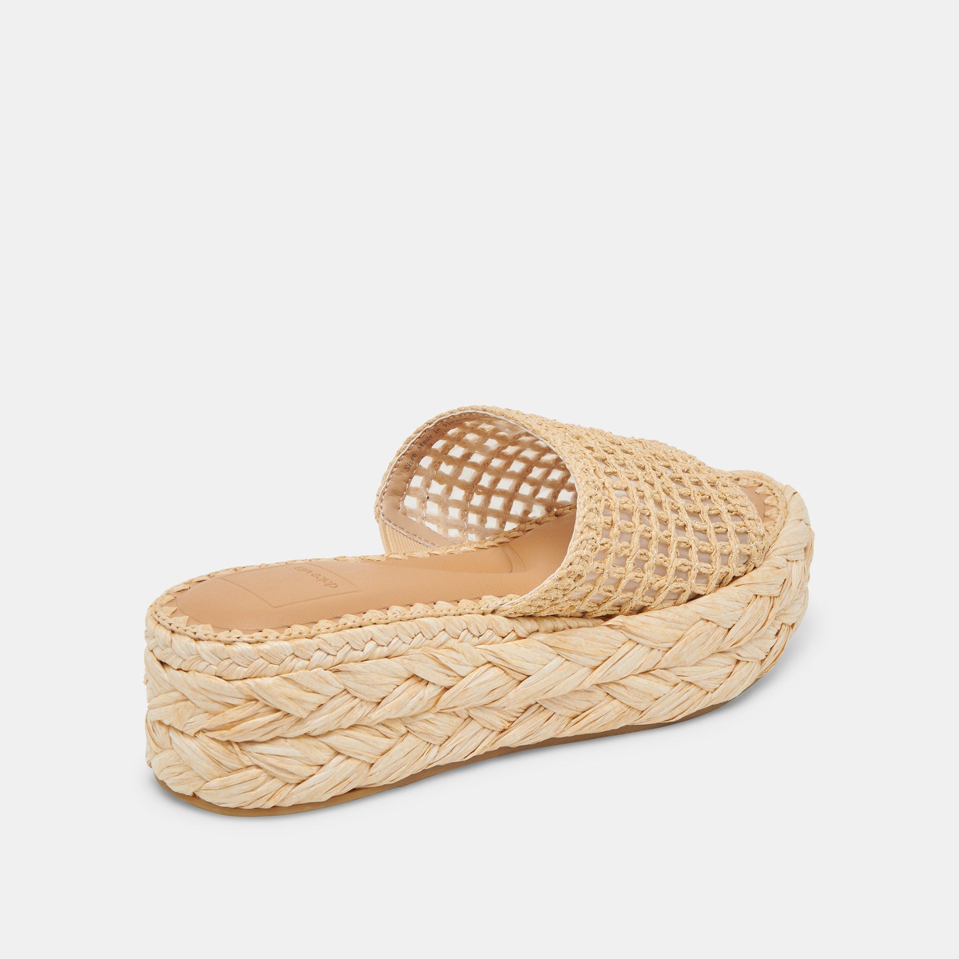CHAVI MESH SANDALS NATURAL WOVEN RAFFIA
 – Dolce Vita