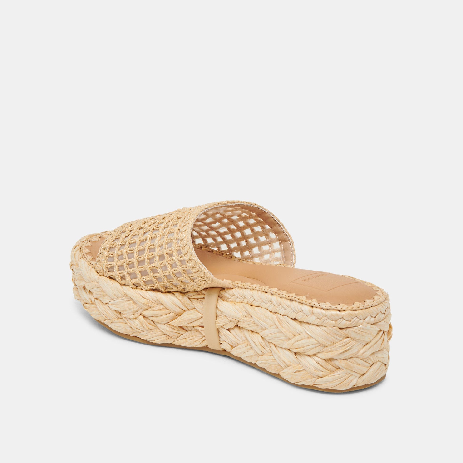 CHAVI MESH SANDALS NATURAL WOVEN RAFFIA
 – Dolce Vita