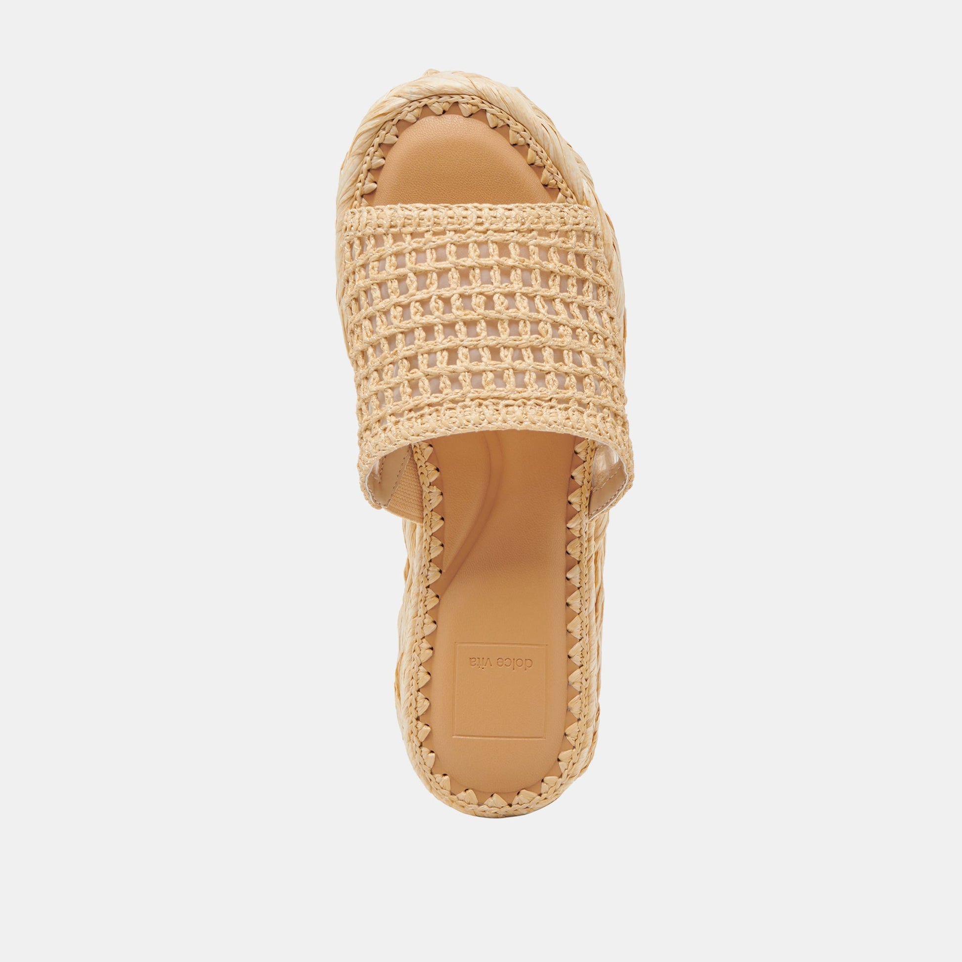 CHAVI MESH SANDALS NATURAL WOVEN RAFFIA
 – Dolce Vita