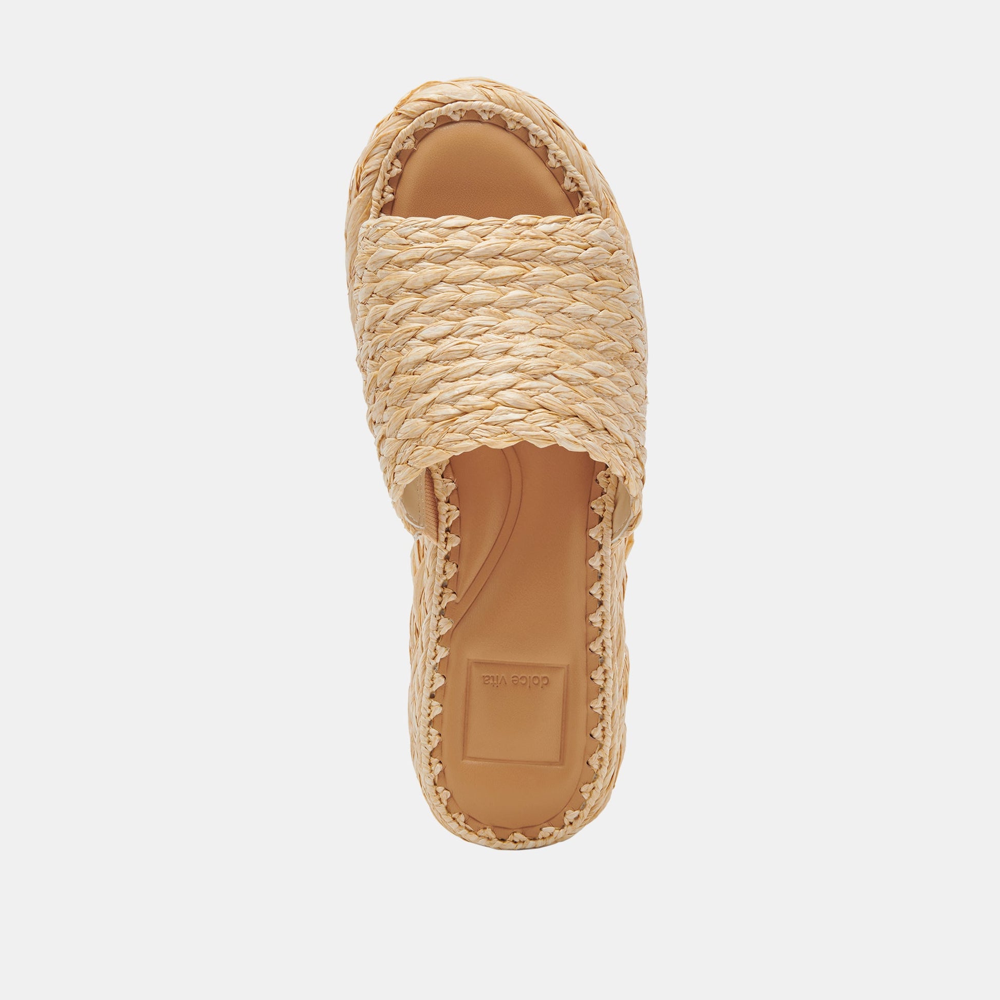 Chavi Sandals in Lt. Natural Raffia - Dolce Vita Shoes