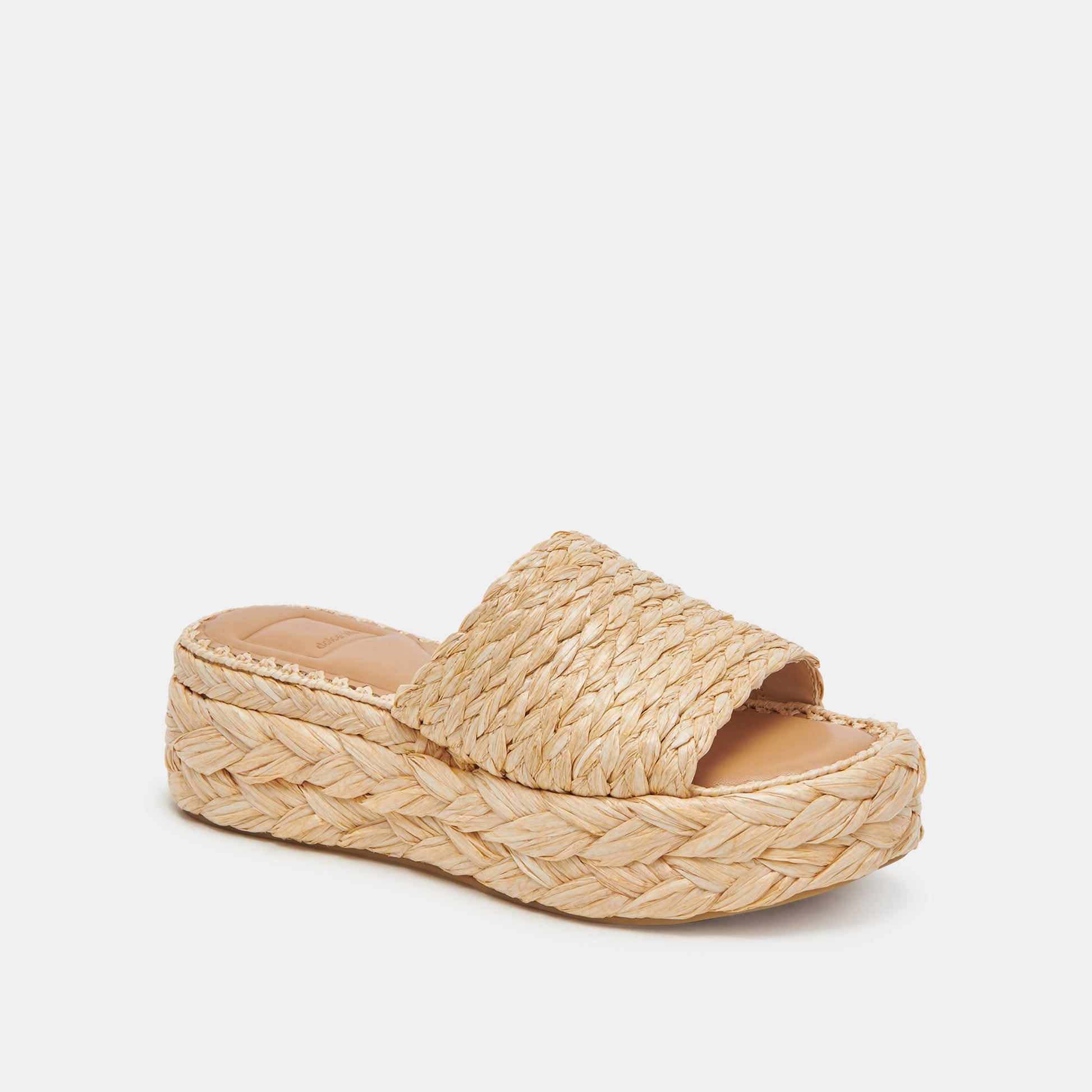 Chavi Sandals in Lt. Natural Raffia - Dolce Vita Shoes