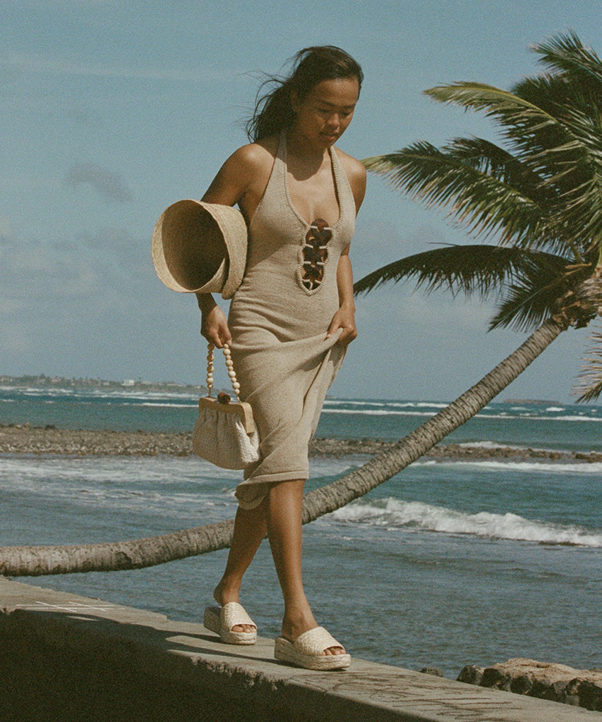Chavi Sandals in Lt. Natural Raffia - Dolce Vita Shoes
