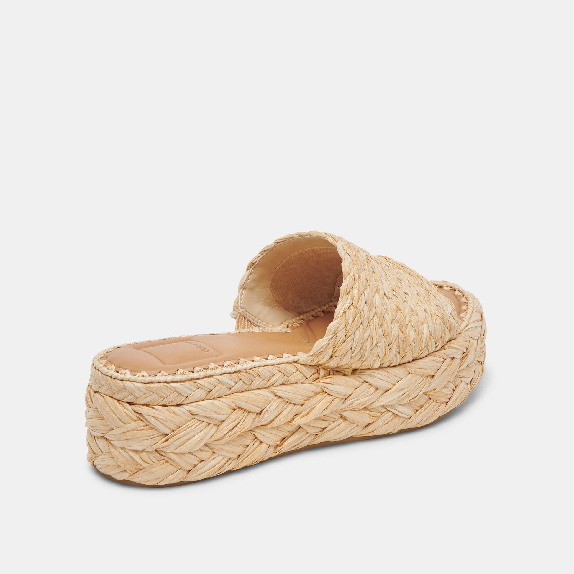 Chavi Sandals in Lt. Natural Raffia - Dolce Vita Shoes