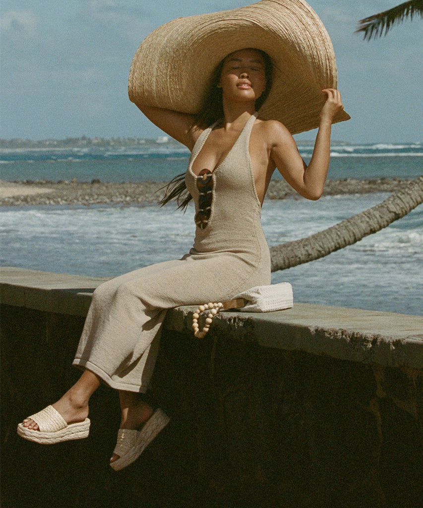 Chavi Sandals in Lt. Natural Raffia - Dolce Vita Shoes