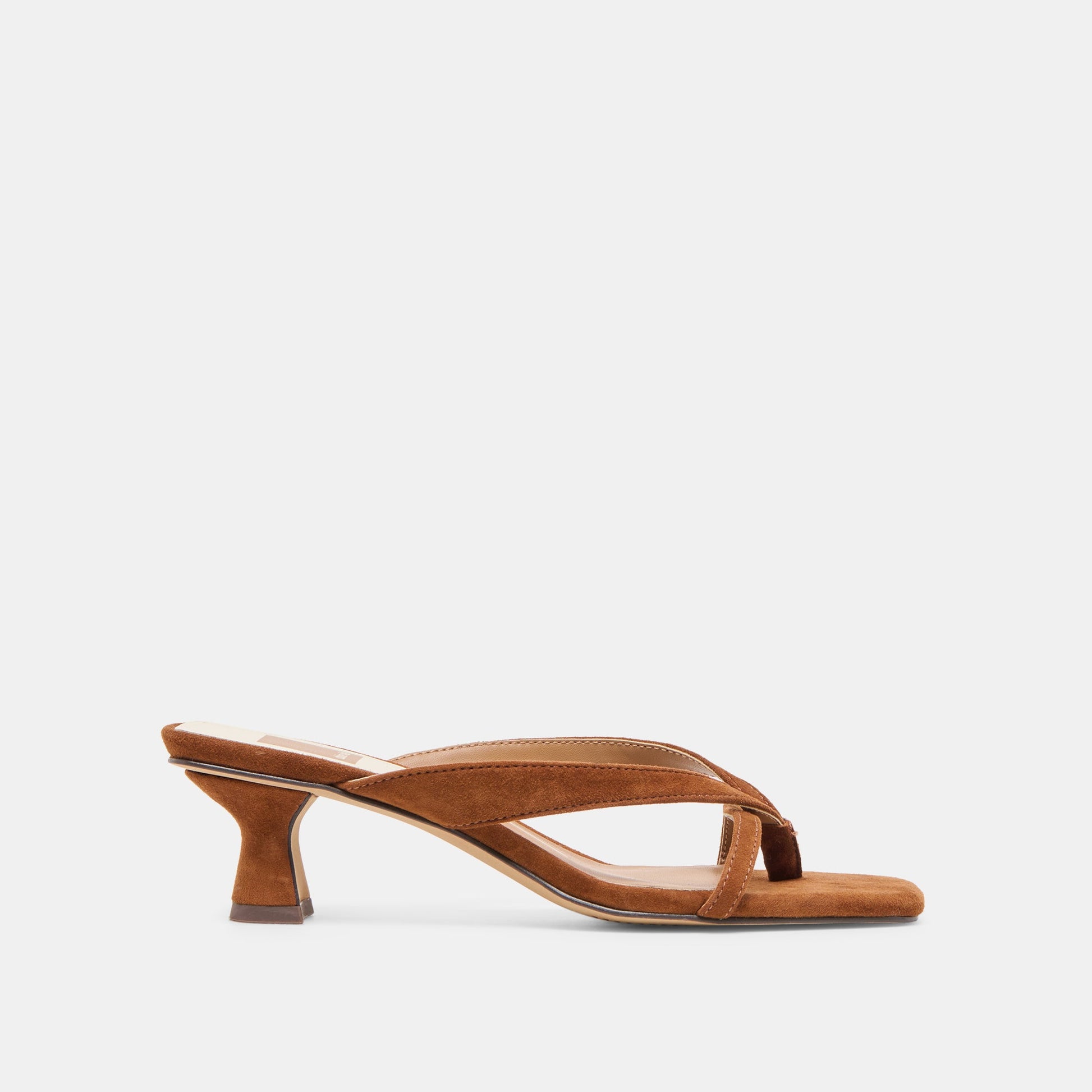 Brevel Dk Brown Suede Heels