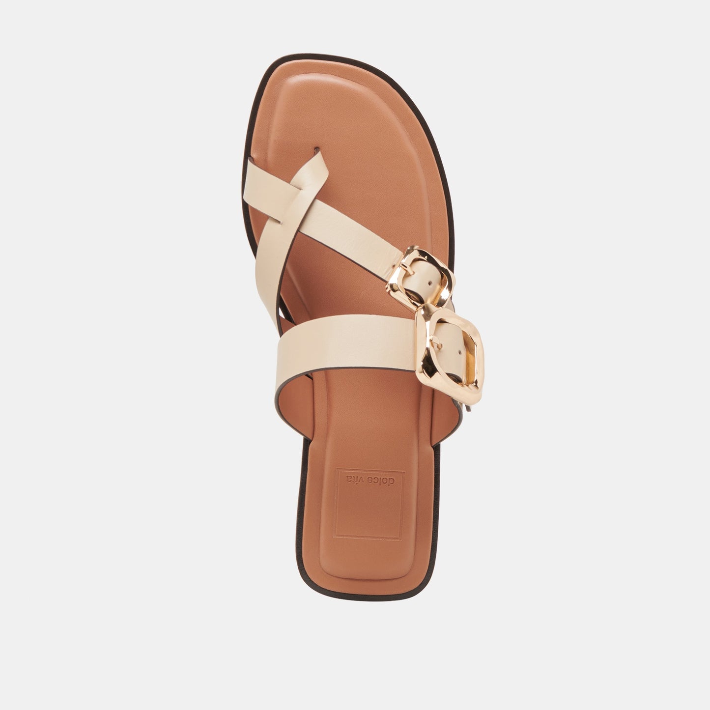 Shore Ivory Leather Sandals