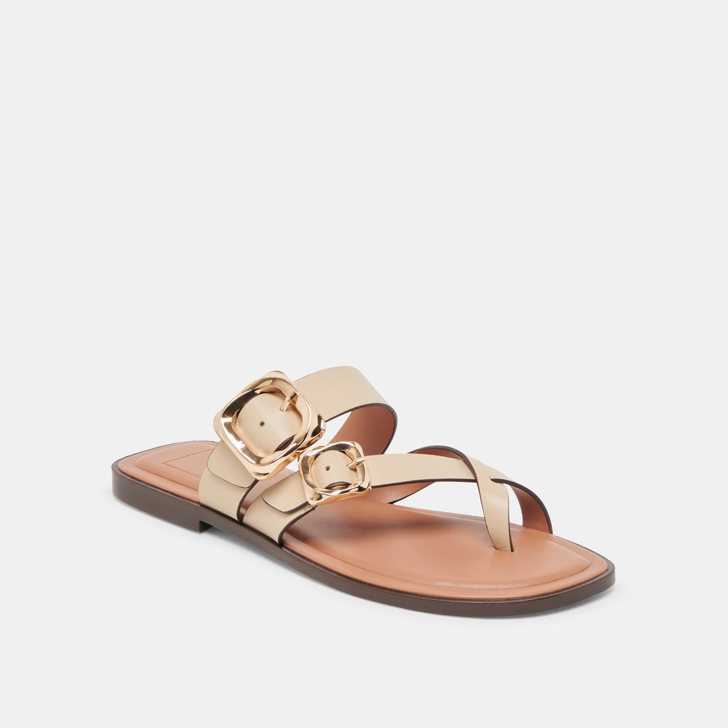 Shore Ivory Leather Sandals