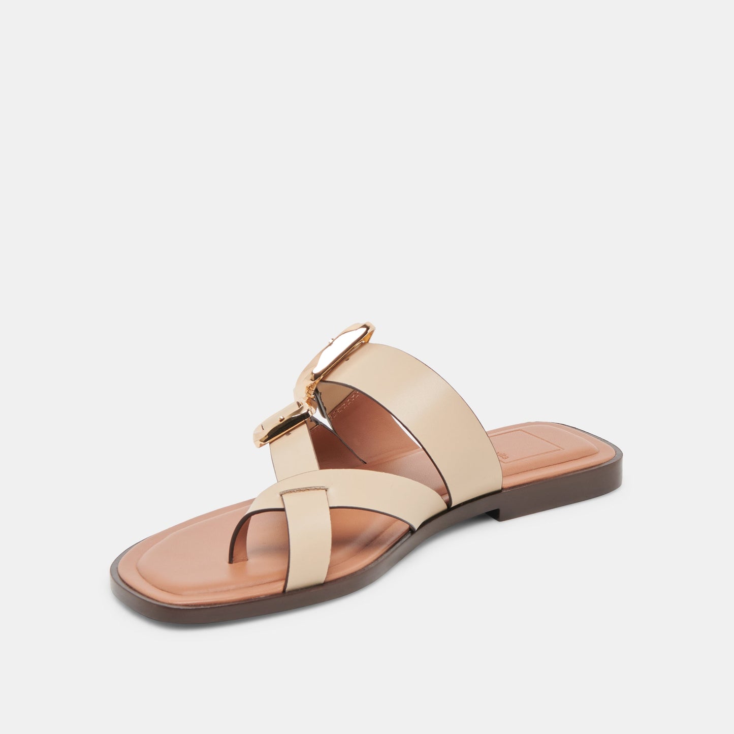 Shore Ivory Leather Sandals