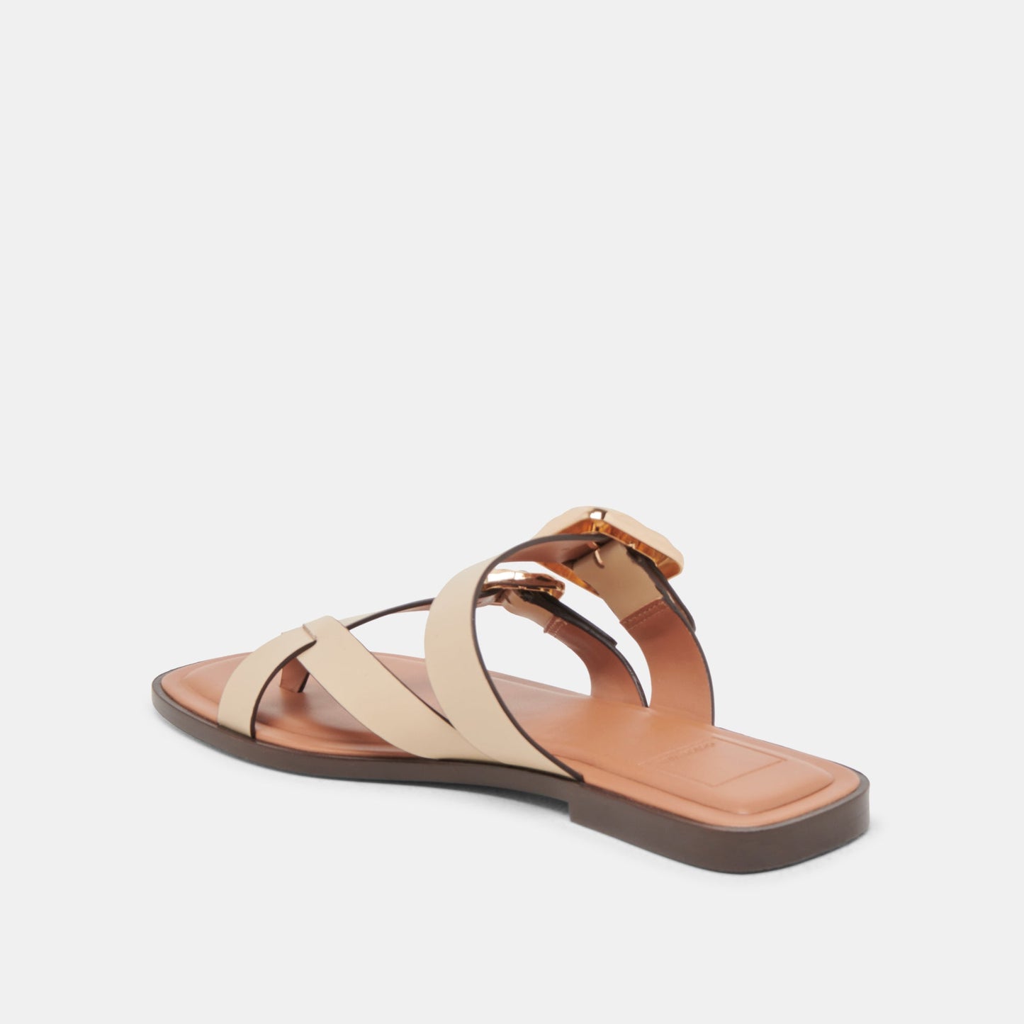 Shore Ivory Leather Sandals