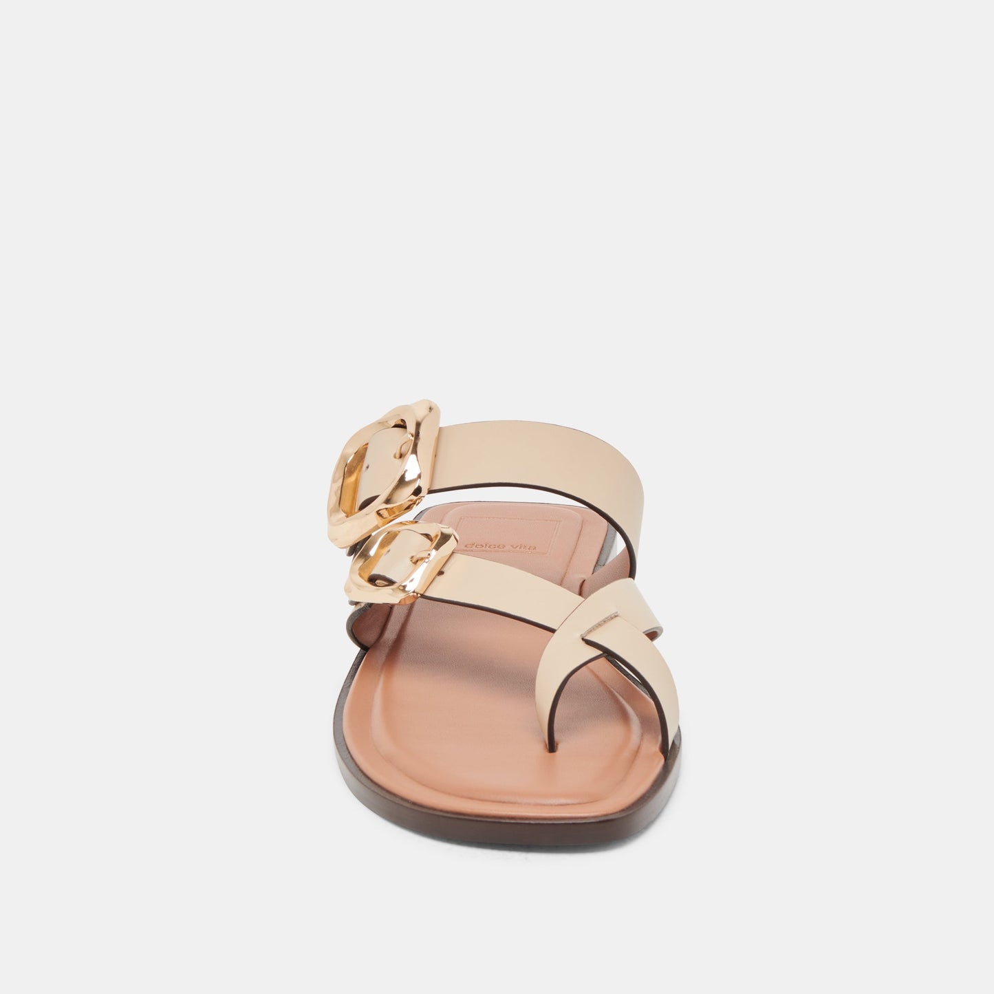Shore Ivory Leather Sandals