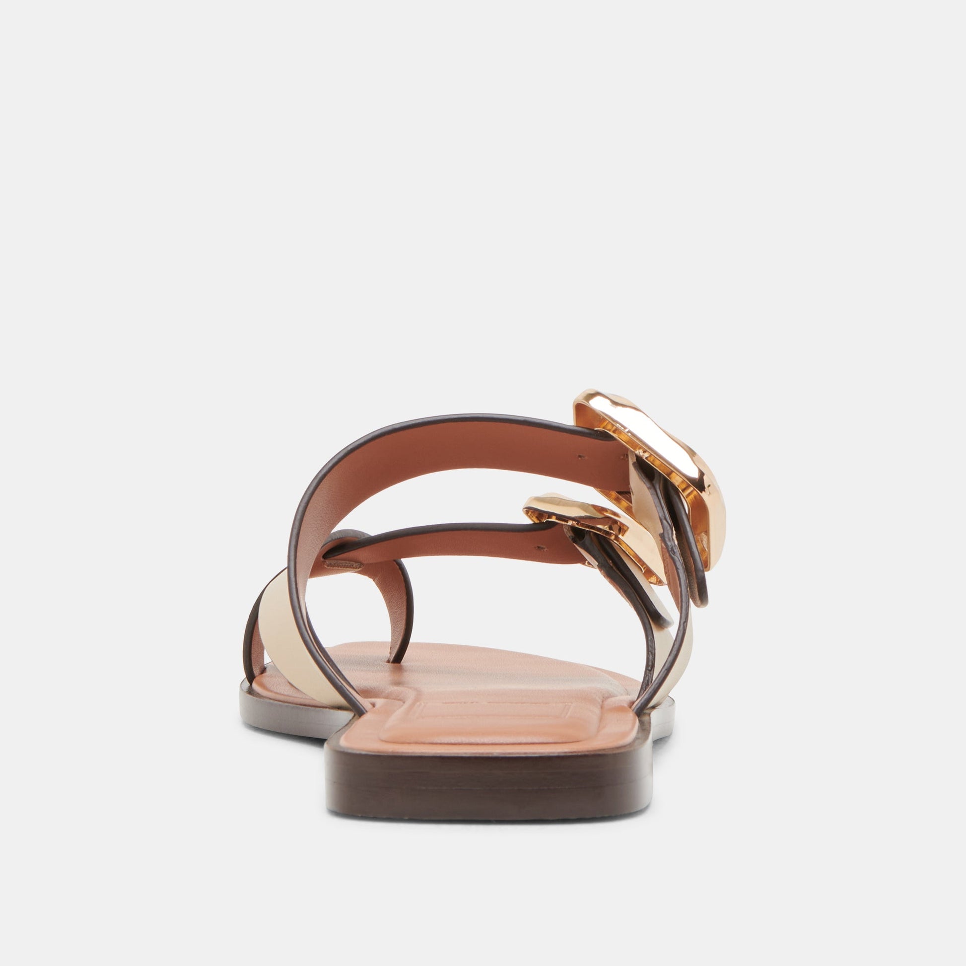 Shore Ivory Leather Sandals