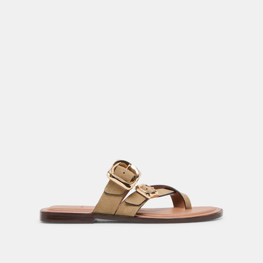 Shore Taupe Suede Sandals