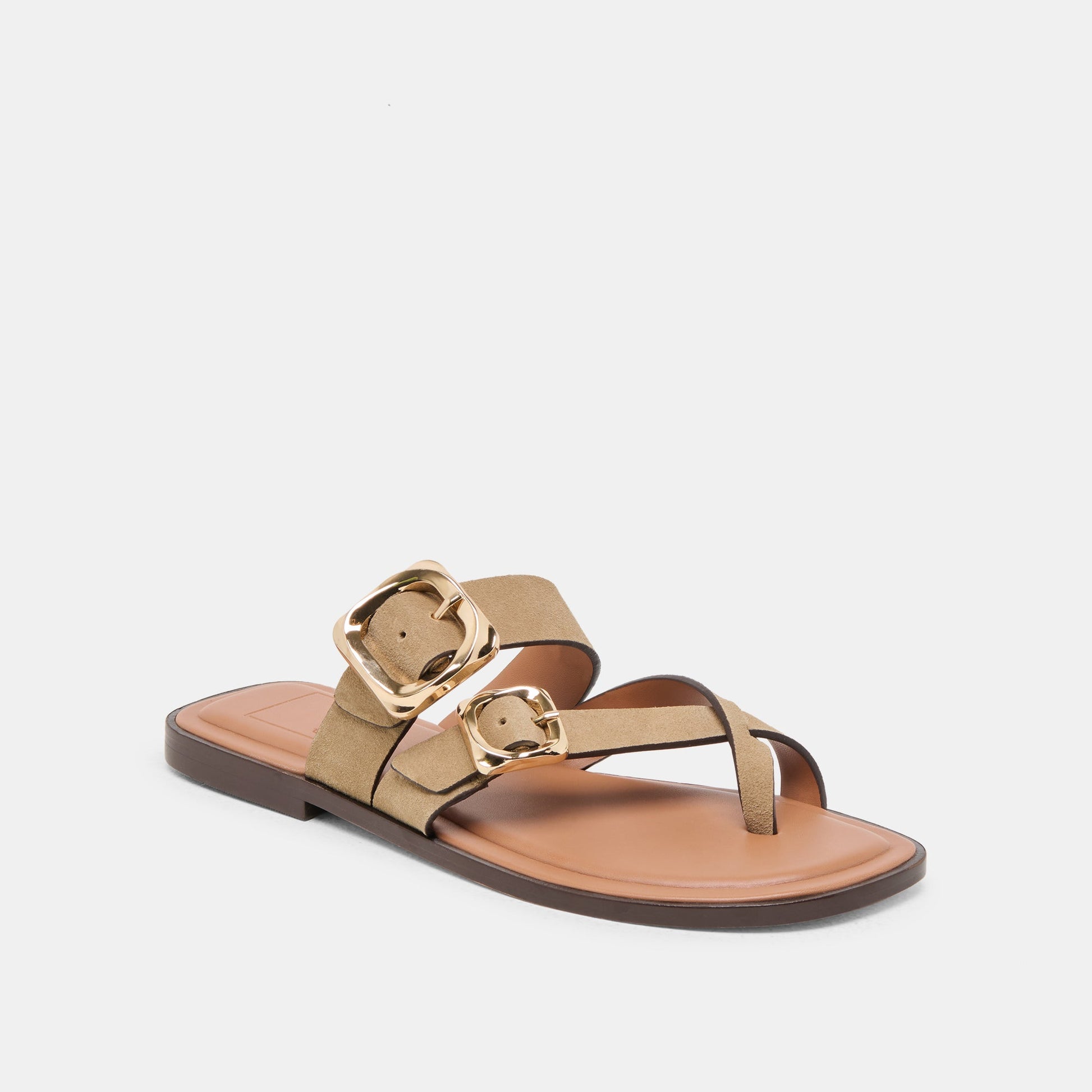 Shore Taupe Suede Sandals
