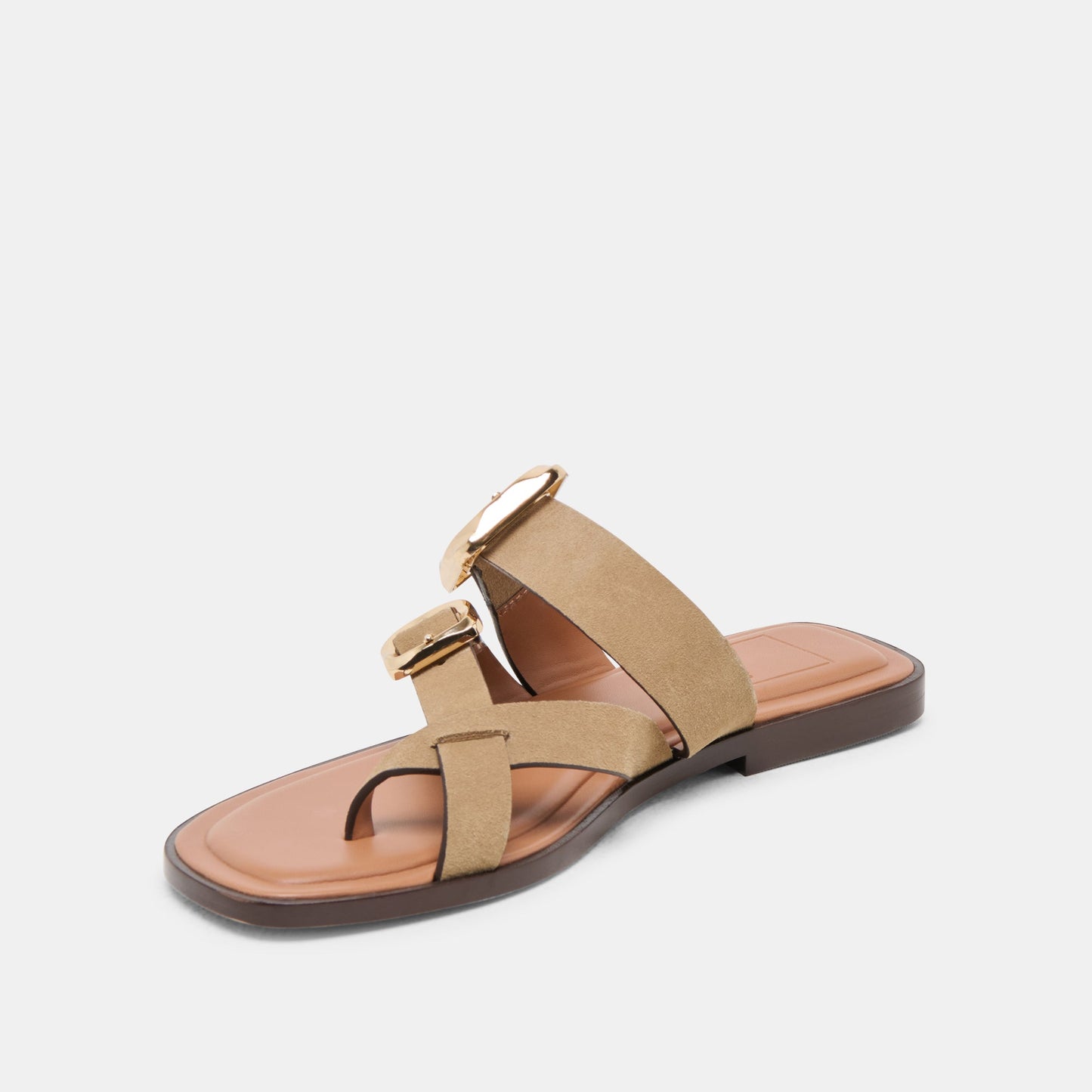 Shore Taupe Suede Sandals