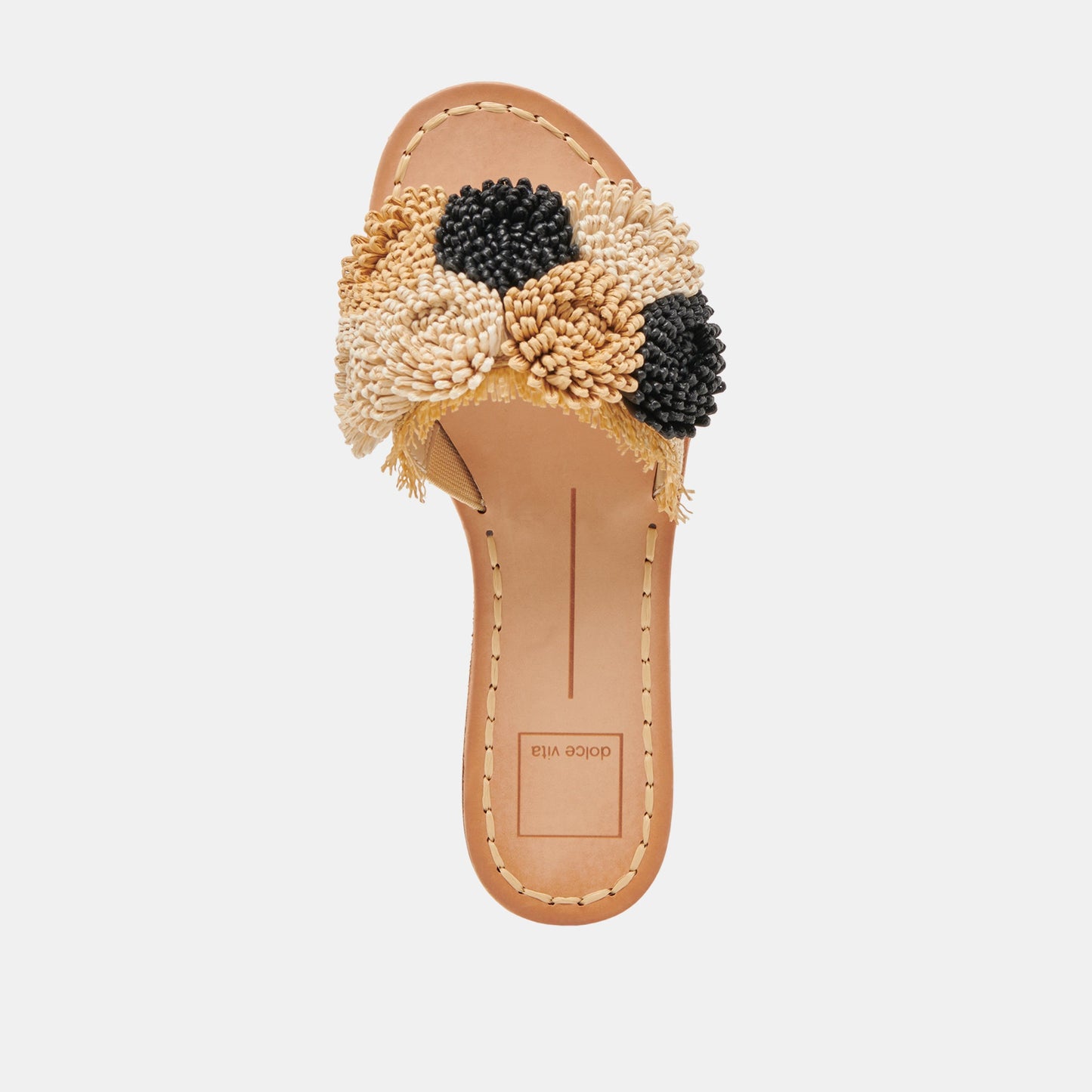 DANELA SANDALS BLACK NATURAL RAFFIA
 – Dolce Vita
