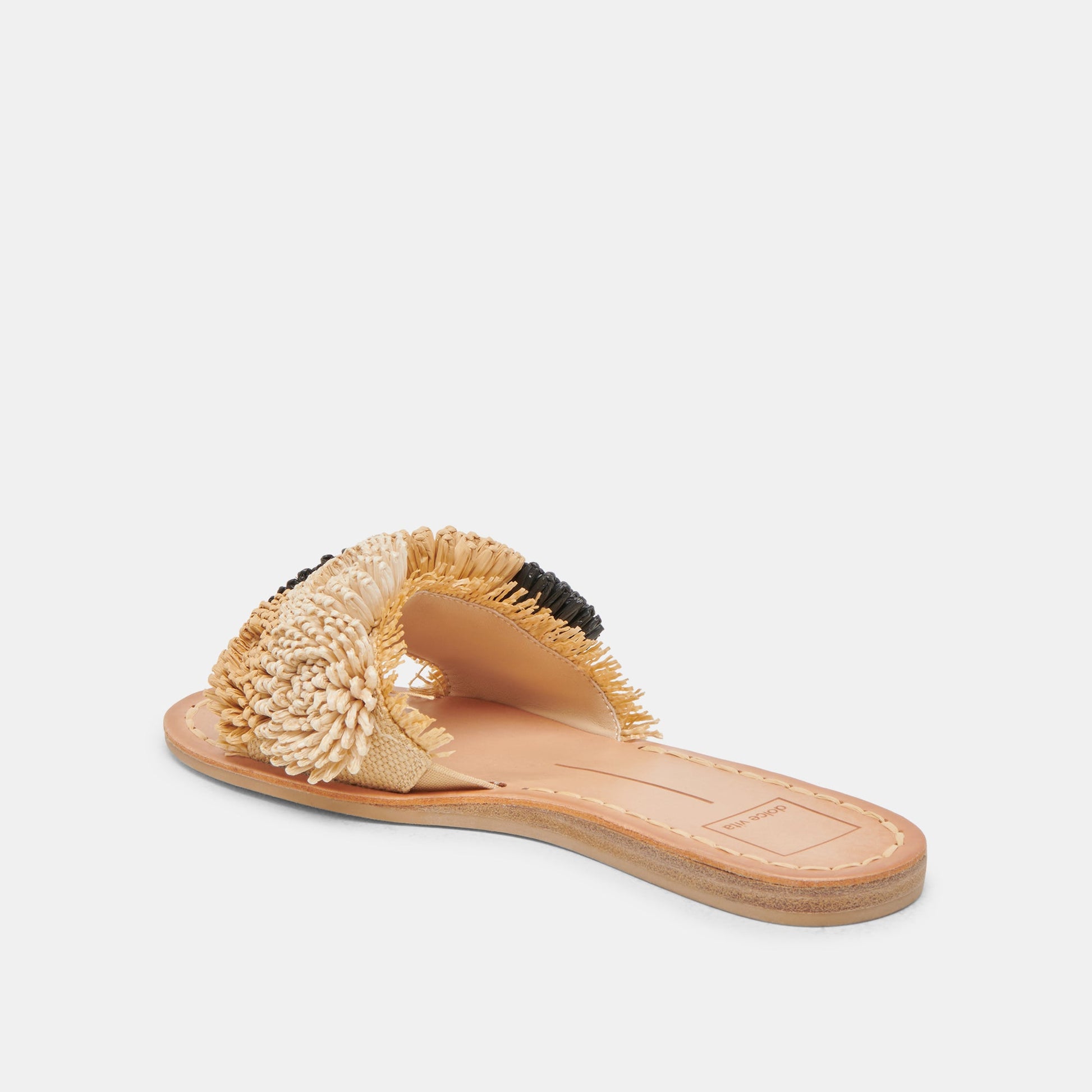 DANELA SANDALS BLACK NATURAL RAFFIA
 – Dolce Vita