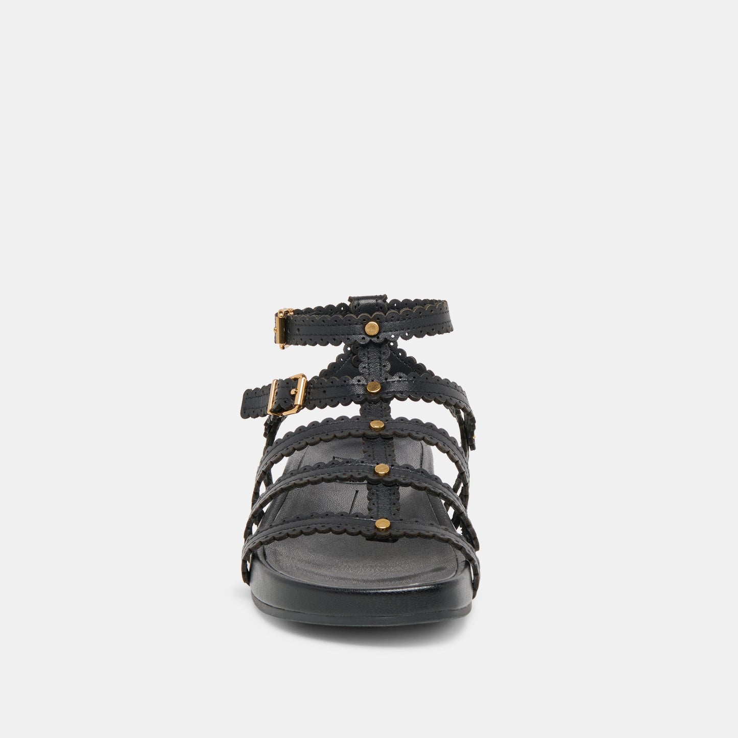 Susana Black Leather Sandals