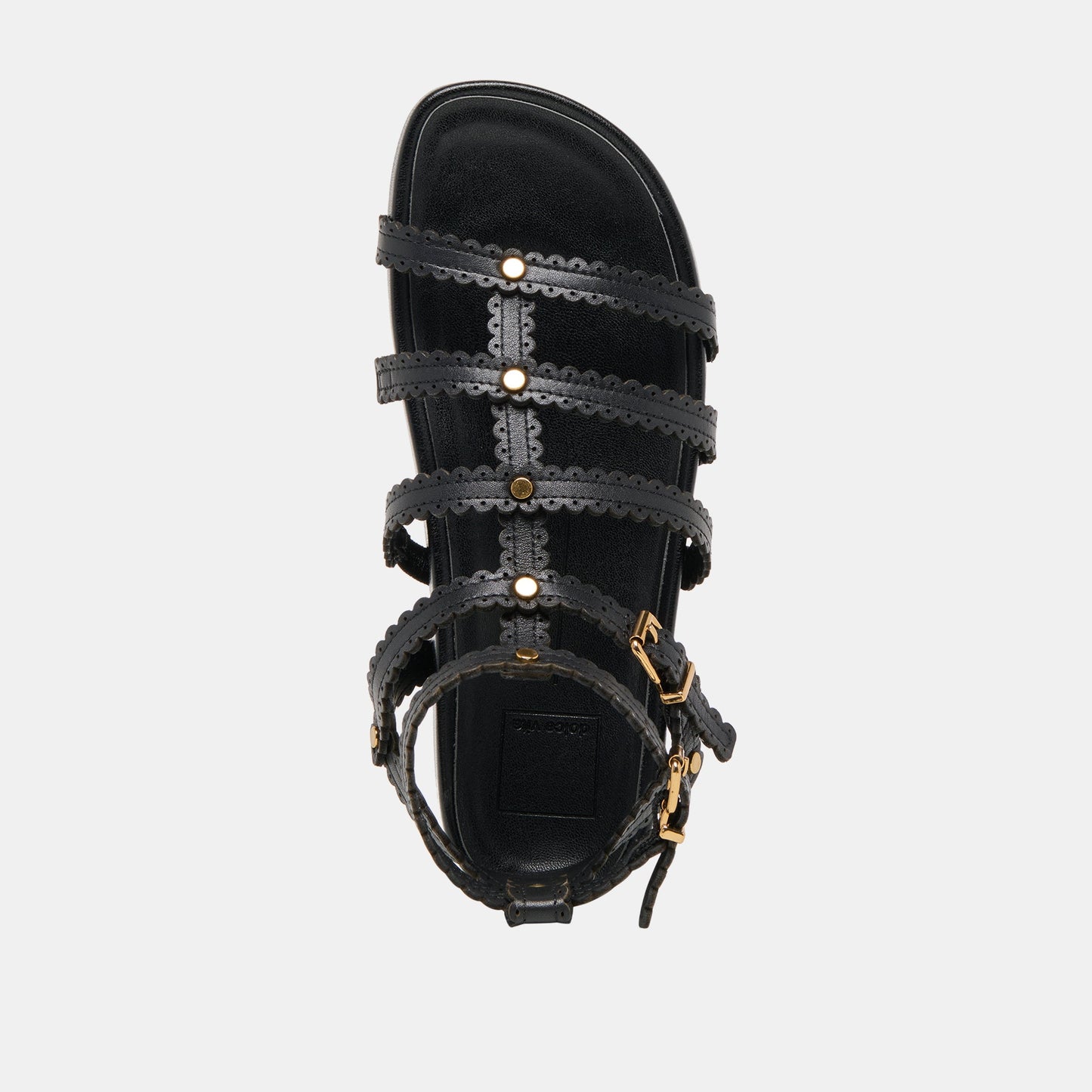 Susana Black Leather Sandals