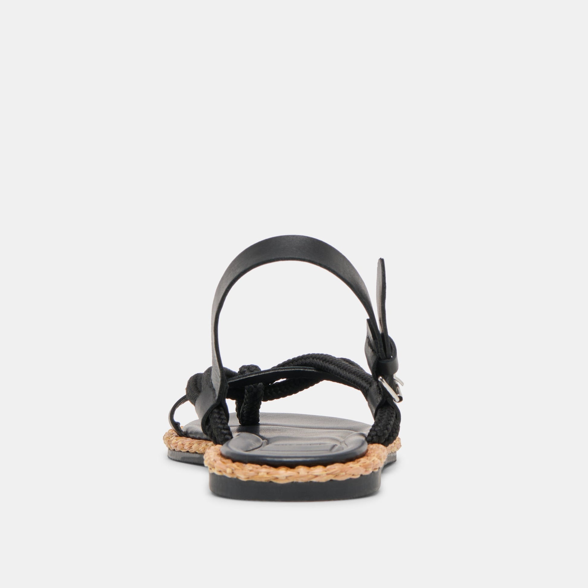 Reed Black Leather Sandals