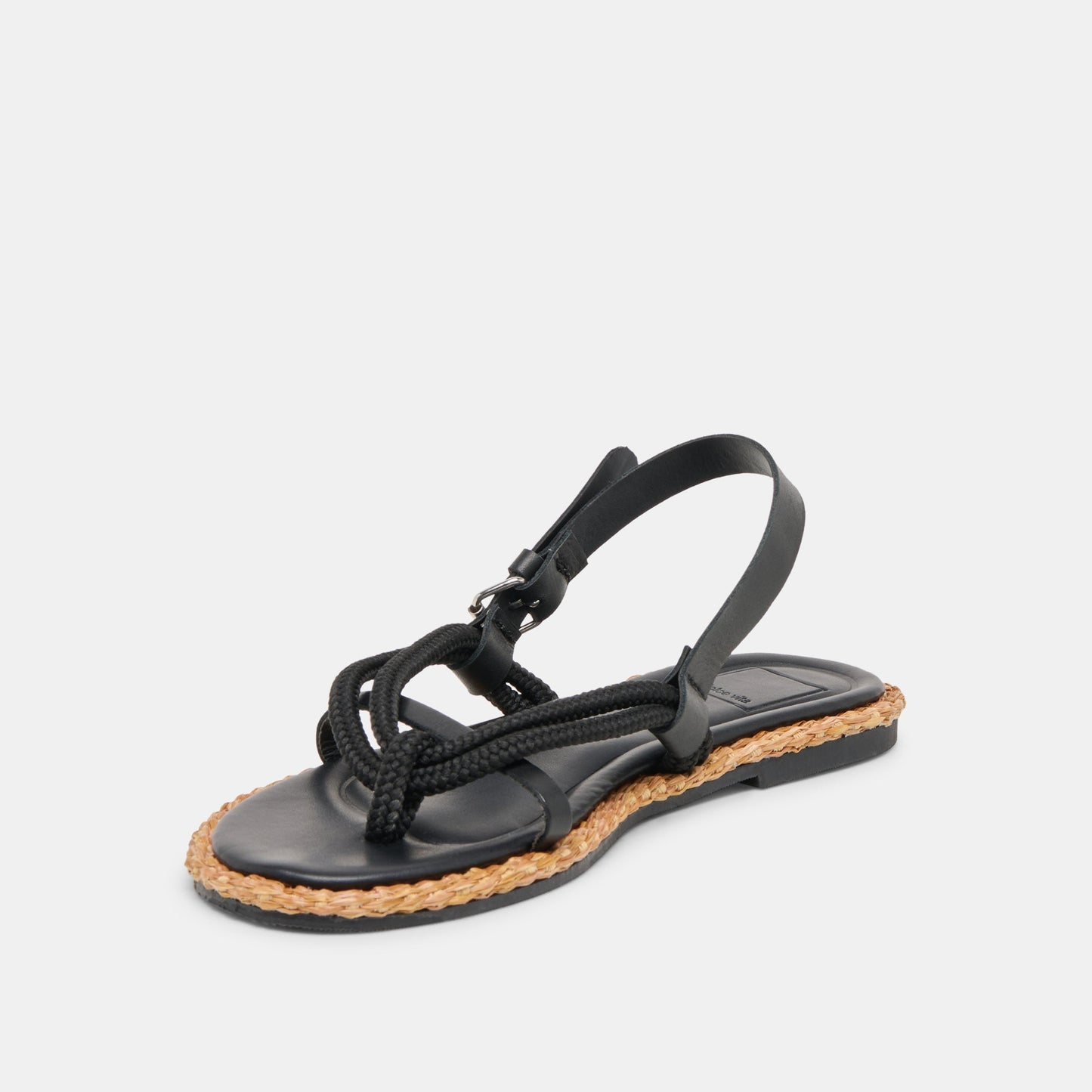 Reed Black Leather Sandals