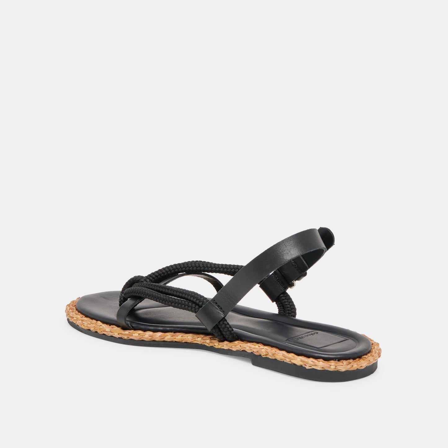 Reed Black Leather Sandals