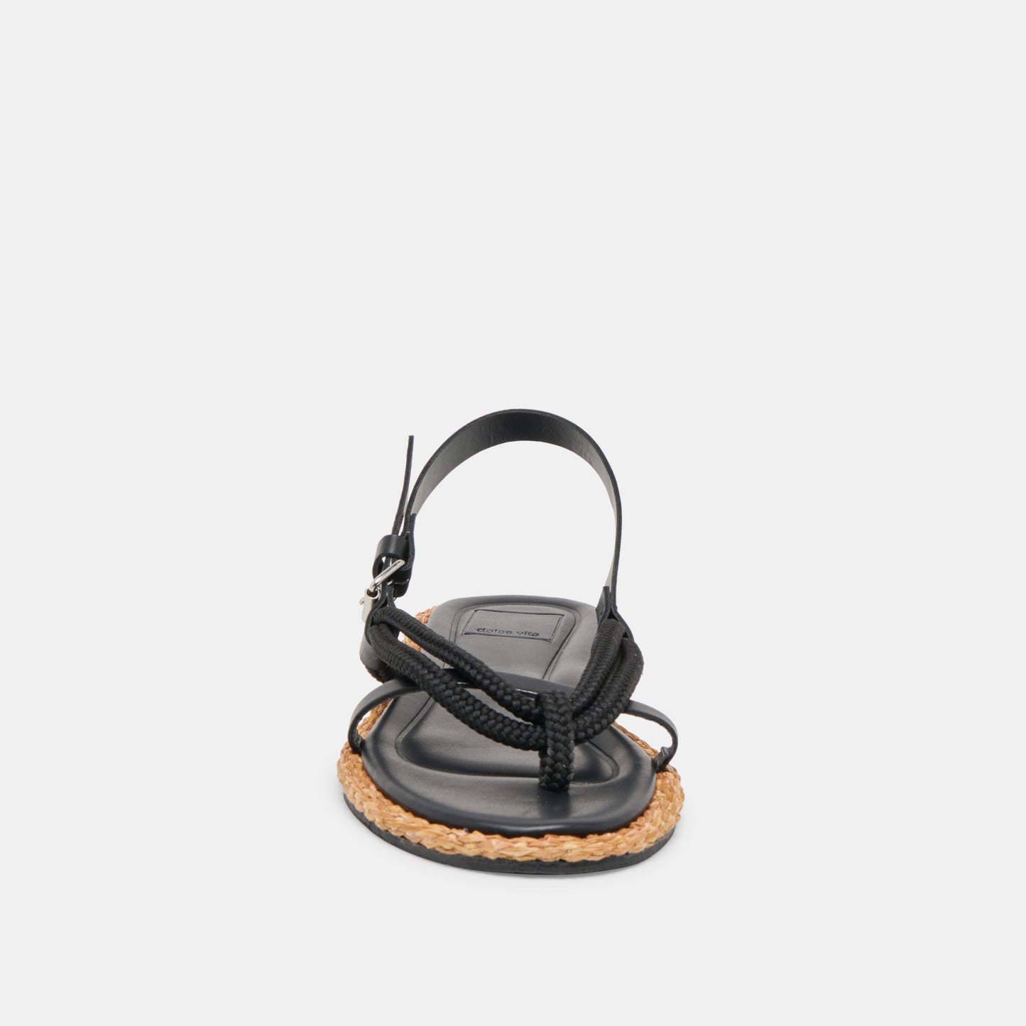 Reed Black Leather Sandals