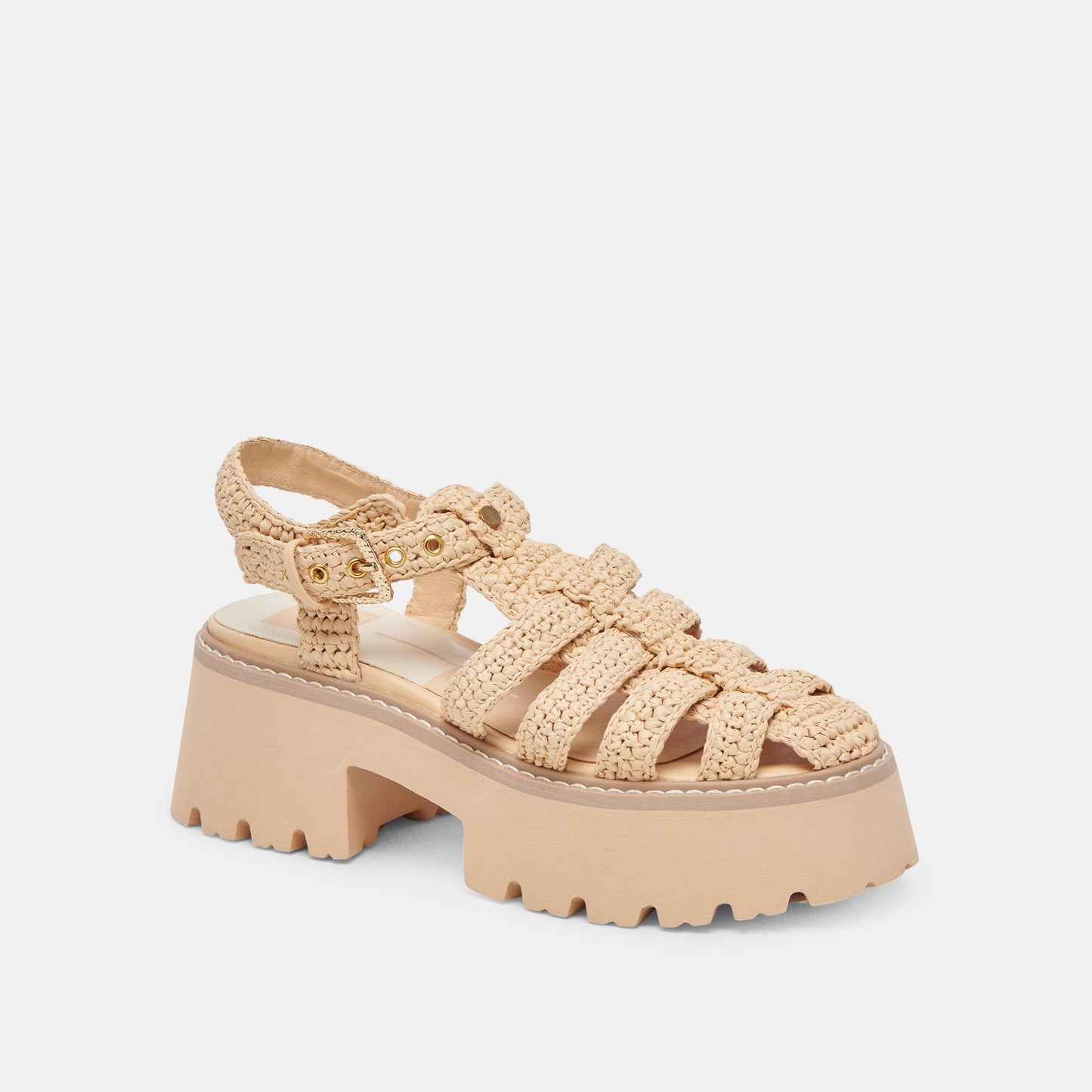 LASLY SANDALS NATURAL KNIT
 – Dolce Vita
