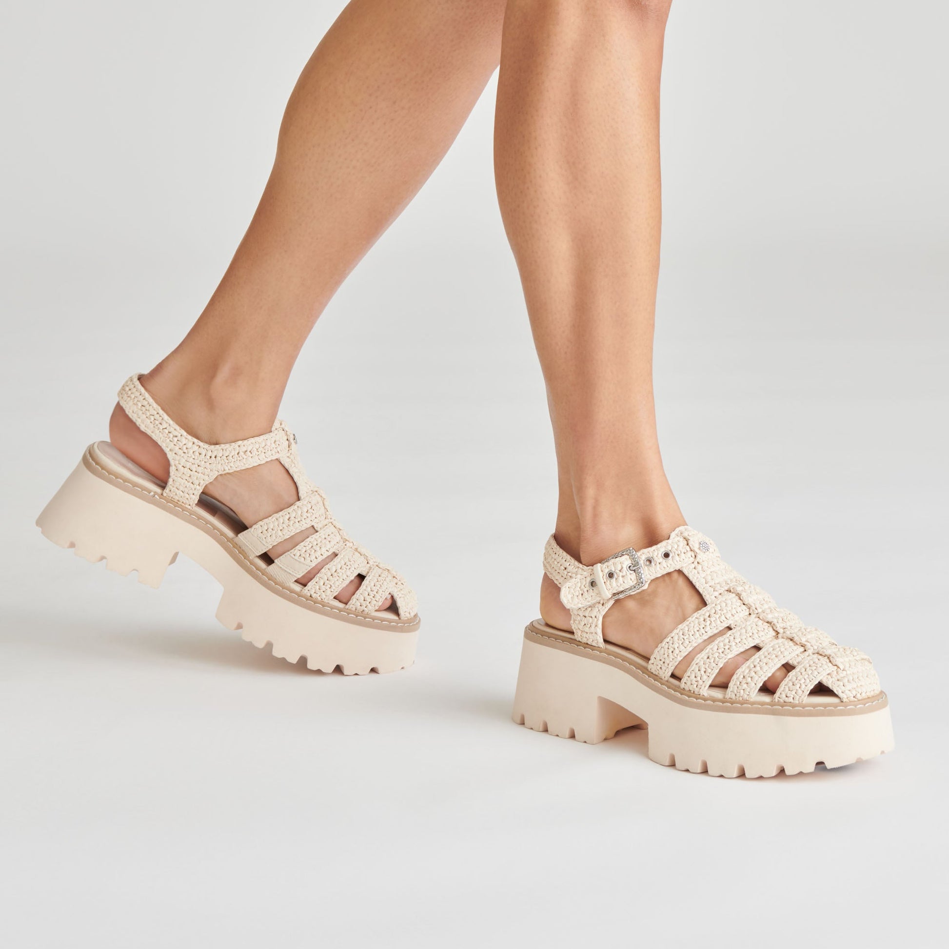 LASLY SANDALS OATMEAL KNIT
 – Dolce Vita