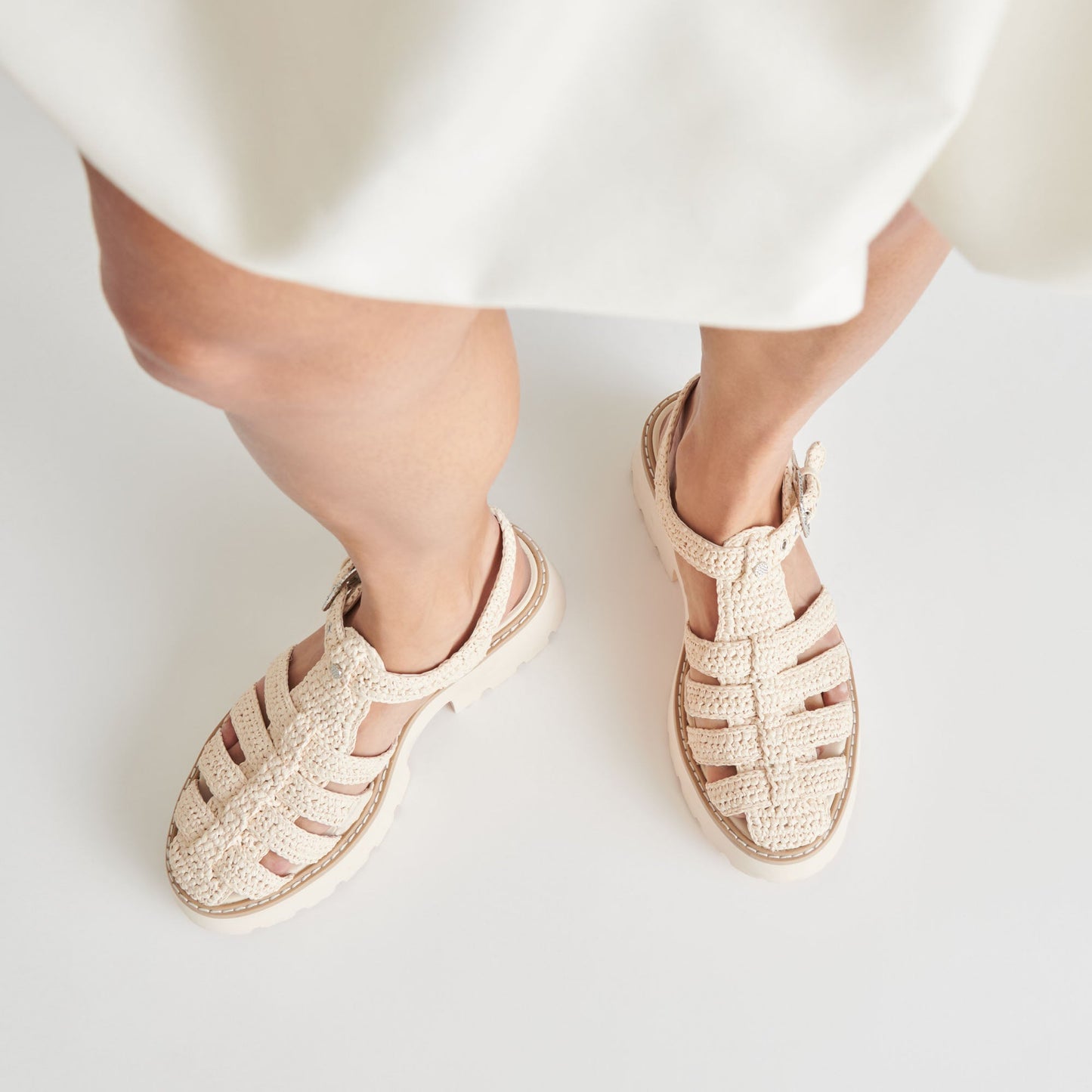LASLY SANDALS OATMEAL KNIT
 – Dolce Vita