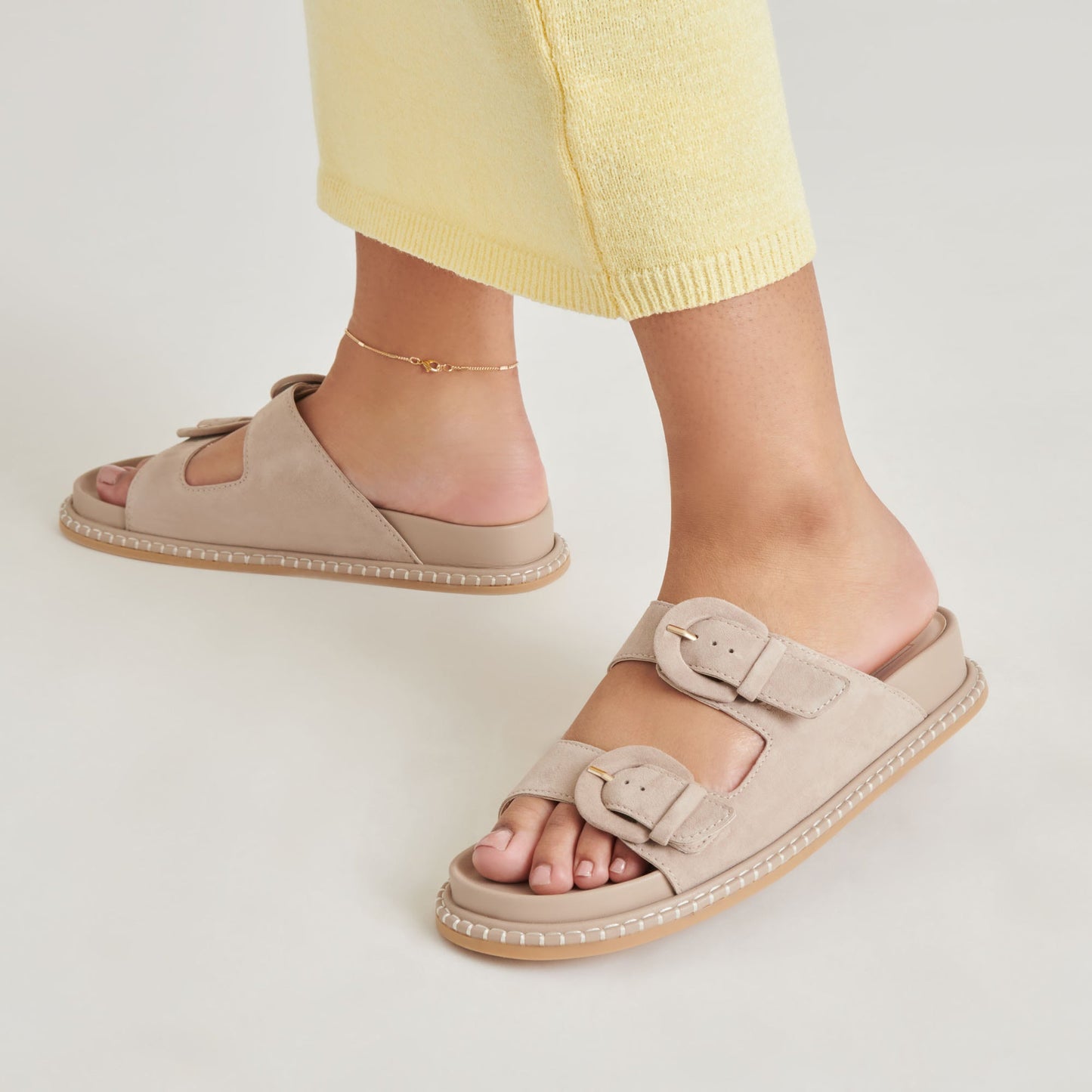 SHAUNY SANDALS DK TAUPE SUEDE
 – Dolce Vita