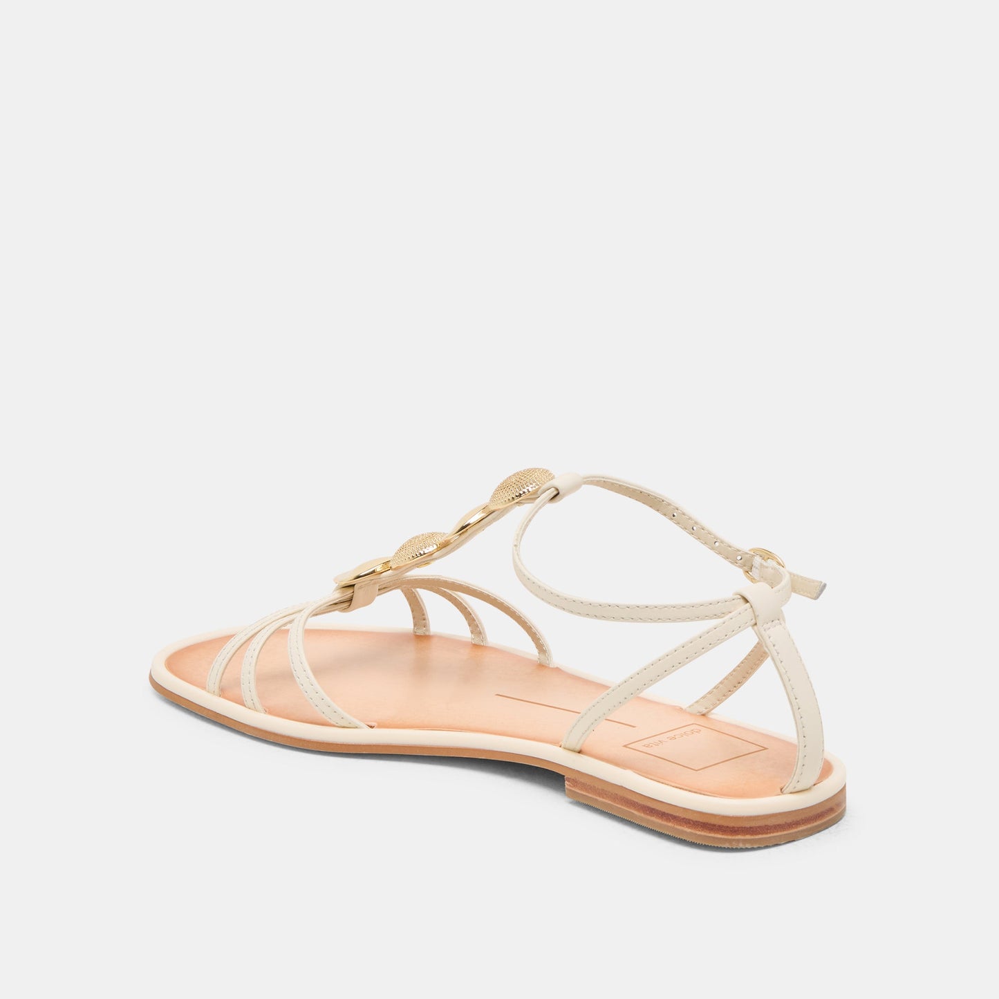 Faun Off White Leather Sandals