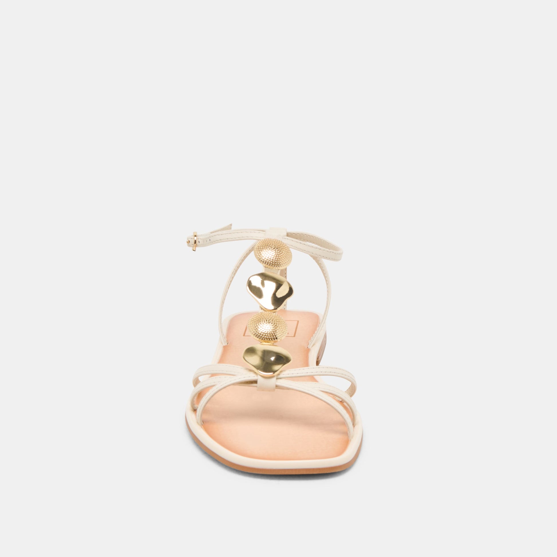 Faun Off White Leather Sandals