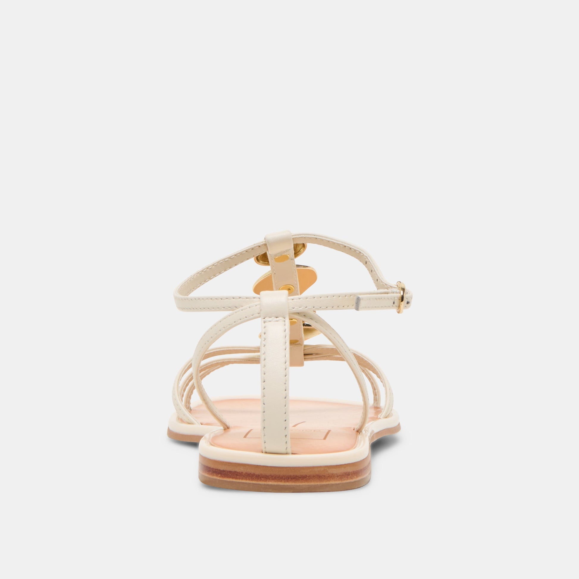 Faun Off White Leather Sandals