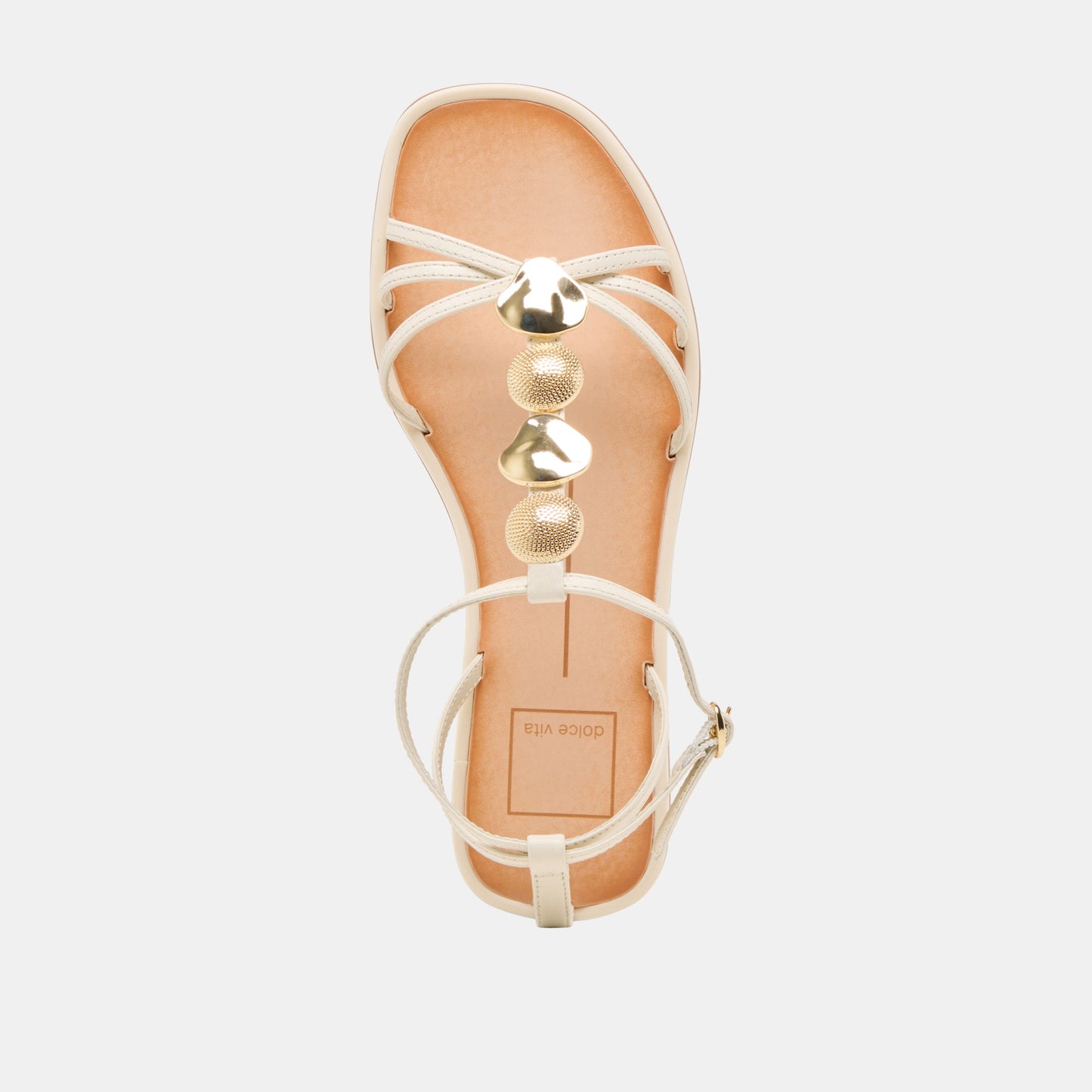 Faun Off White Leather Sandals